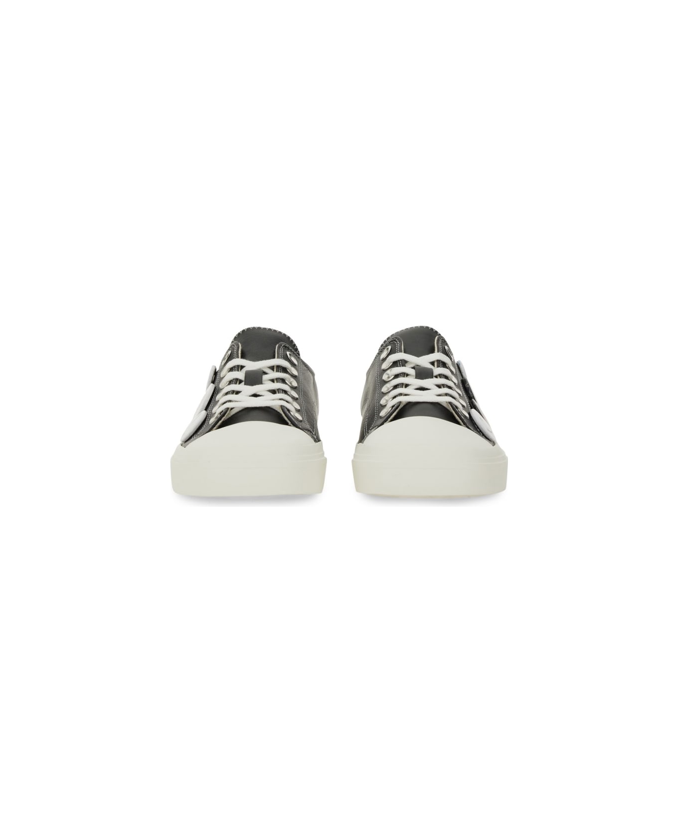 Moschino Sneakers With Pins - BLACK
