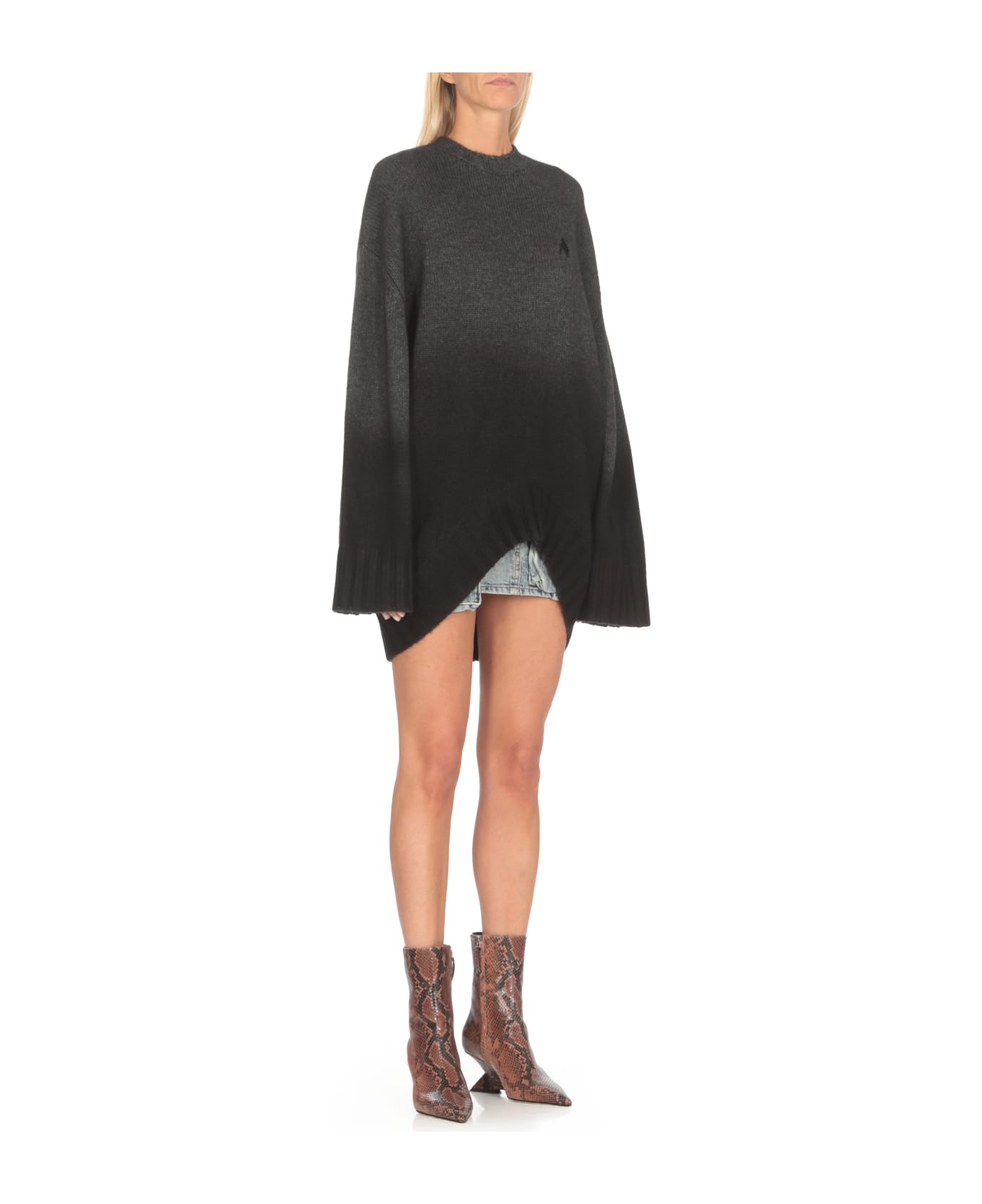 The Attico Wool Dress - Black