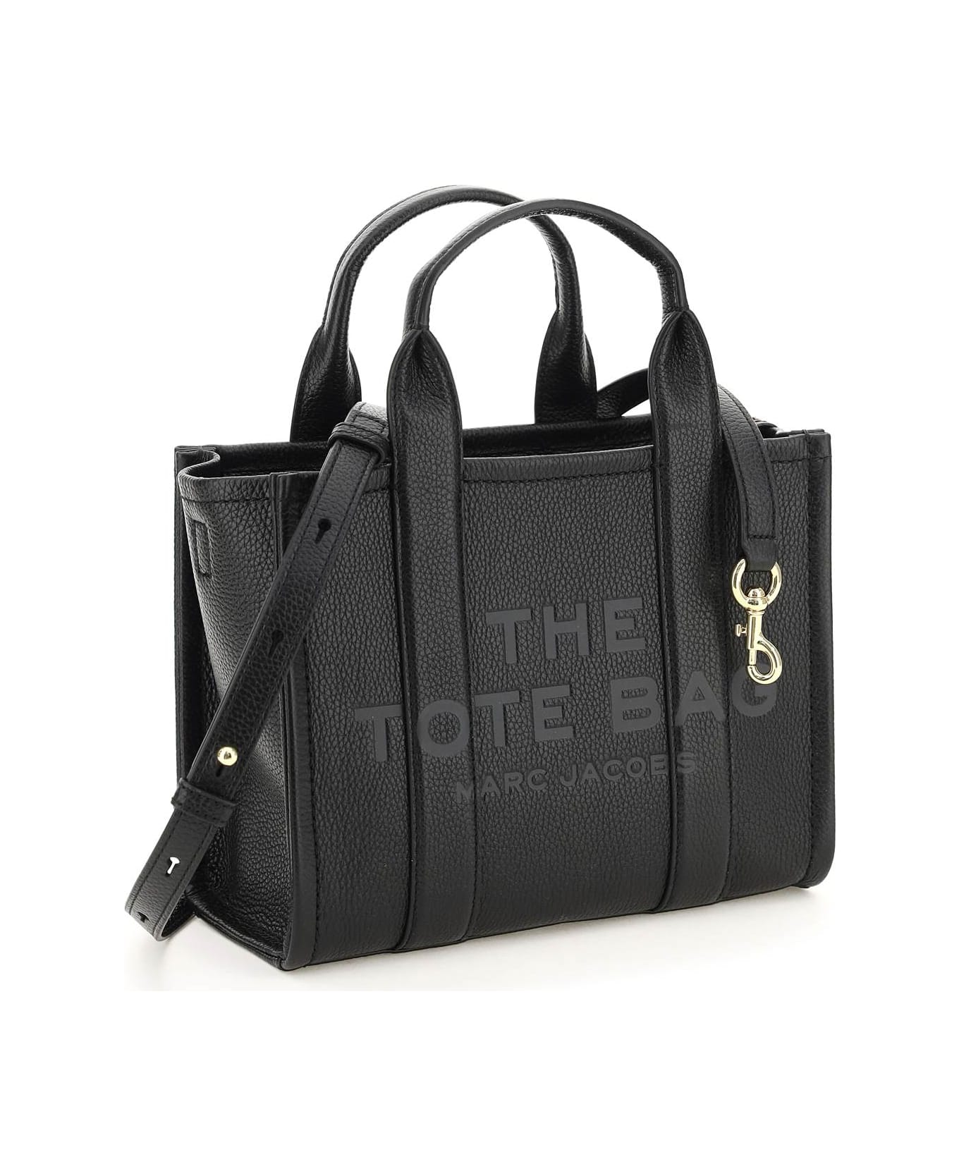 Marc Jacobs The Leather Small Tote Bag - BLACK (Black)