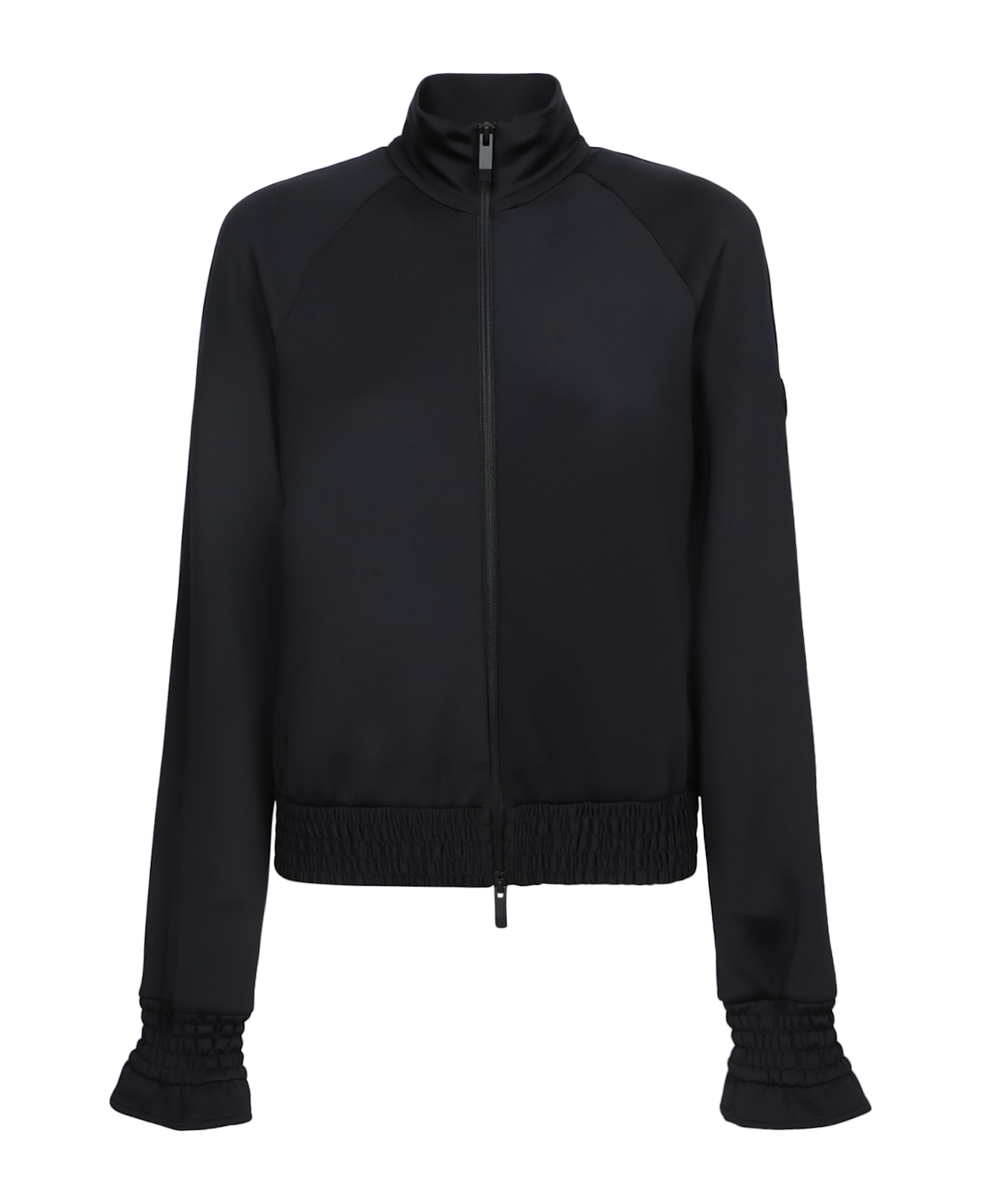 Moncler Black Stretch Polyester Sweatshirt - Nero