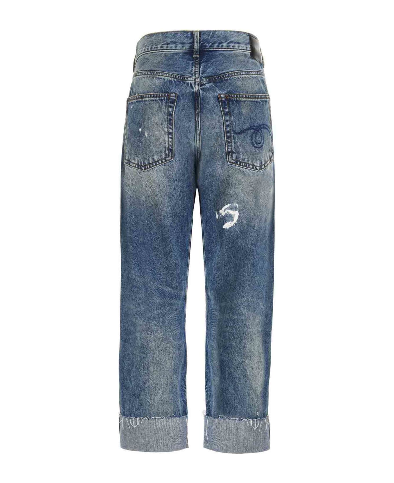 R13 Jeans 'cross Over' - Blue