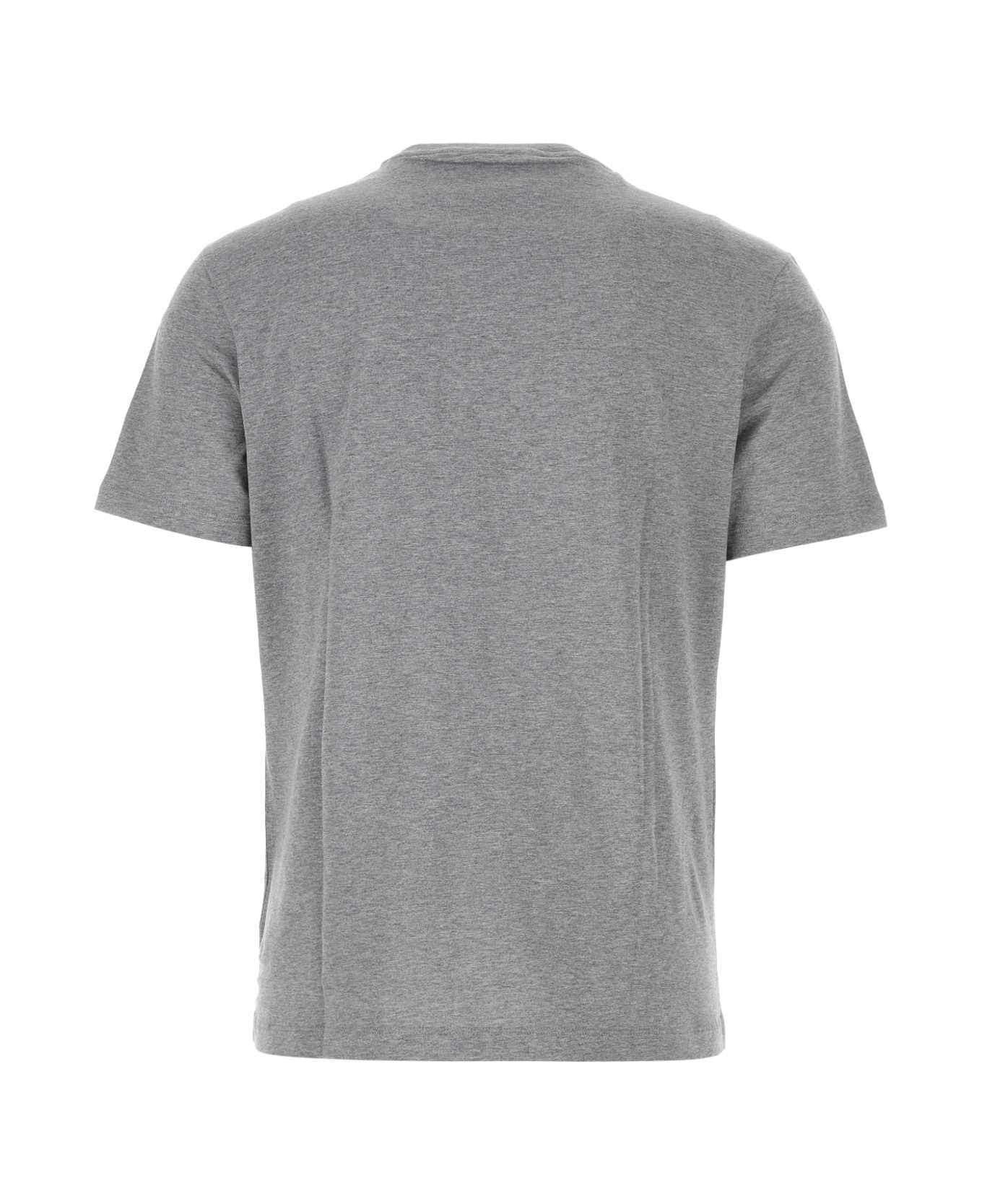Versace Melange Grey Cotton T-shirt - 1E100