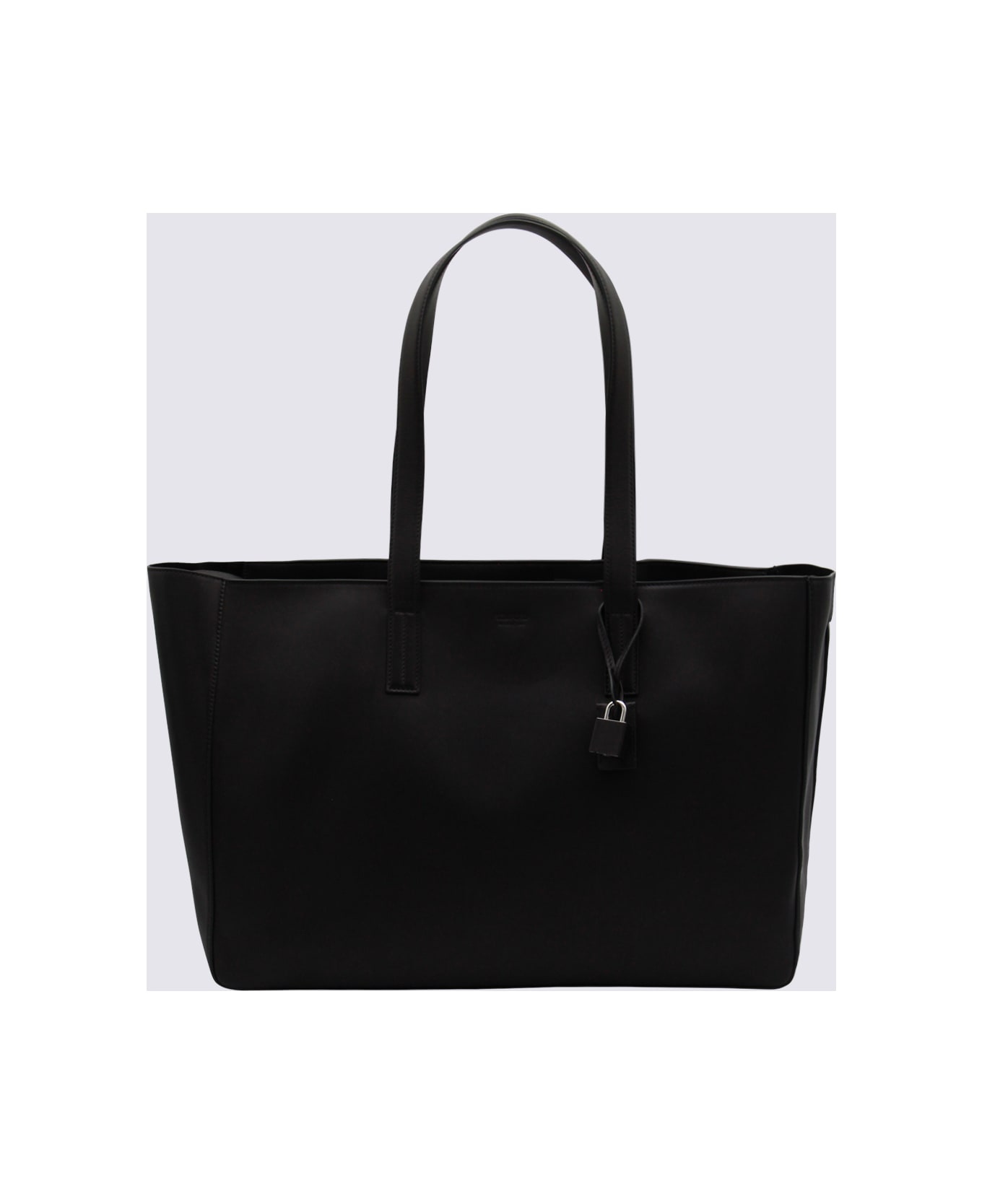Tom Ford Black Leather Tote - Black