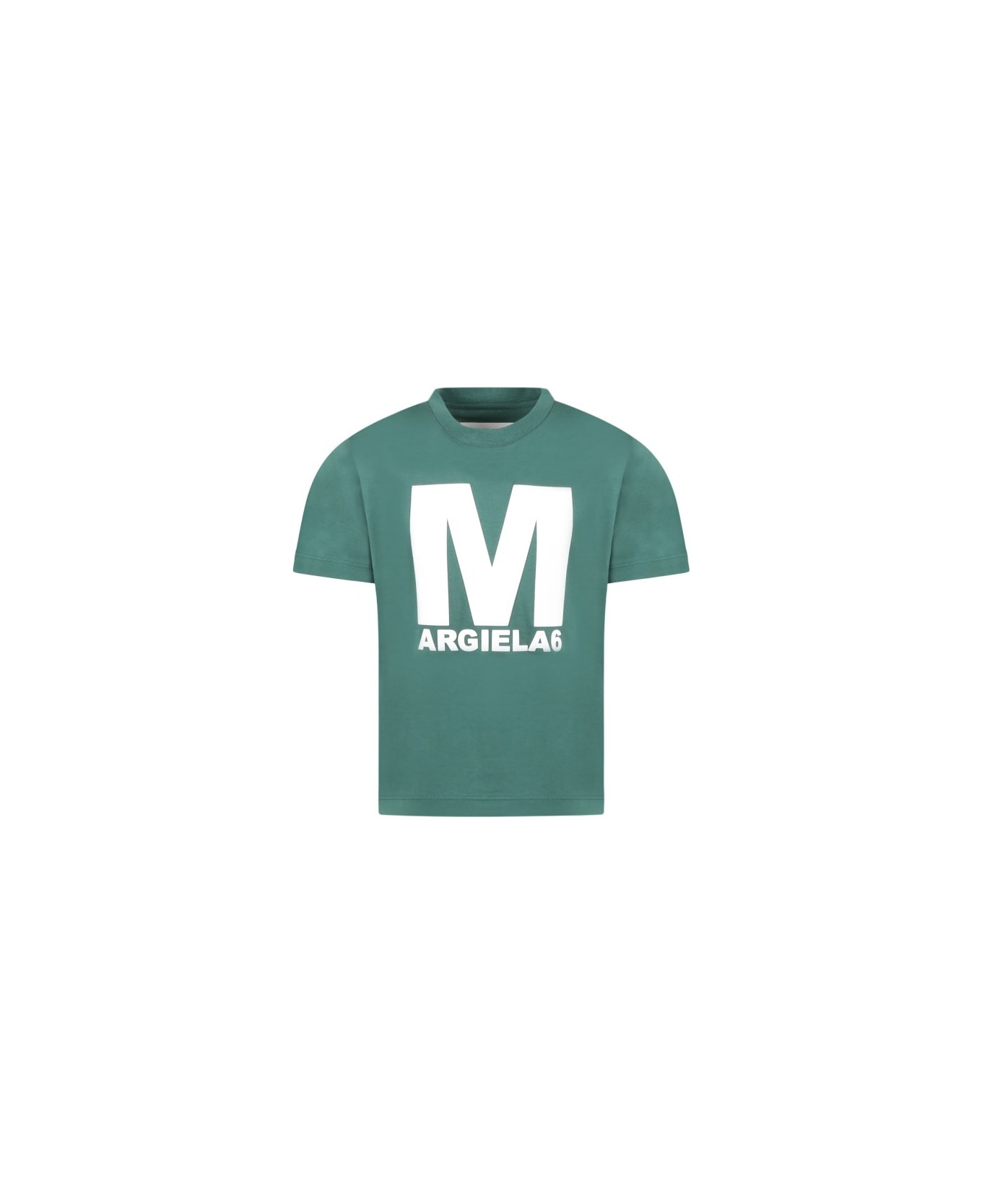 MM6 Maison Margiela Printed T-shirt - Green Tシャツ＆ポロシャツ