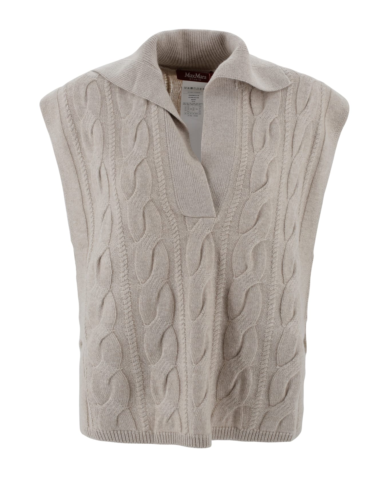 Max Mara Studio Gilet - Beige