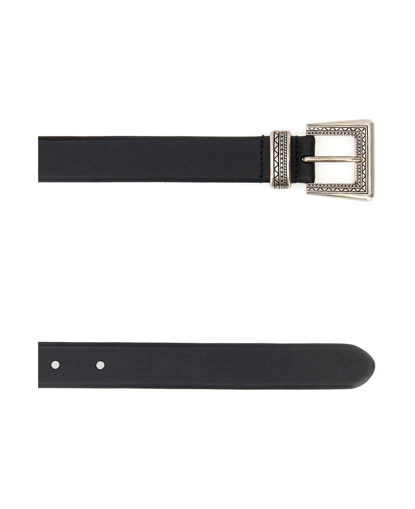 Prada Black Leather Belt - NERO