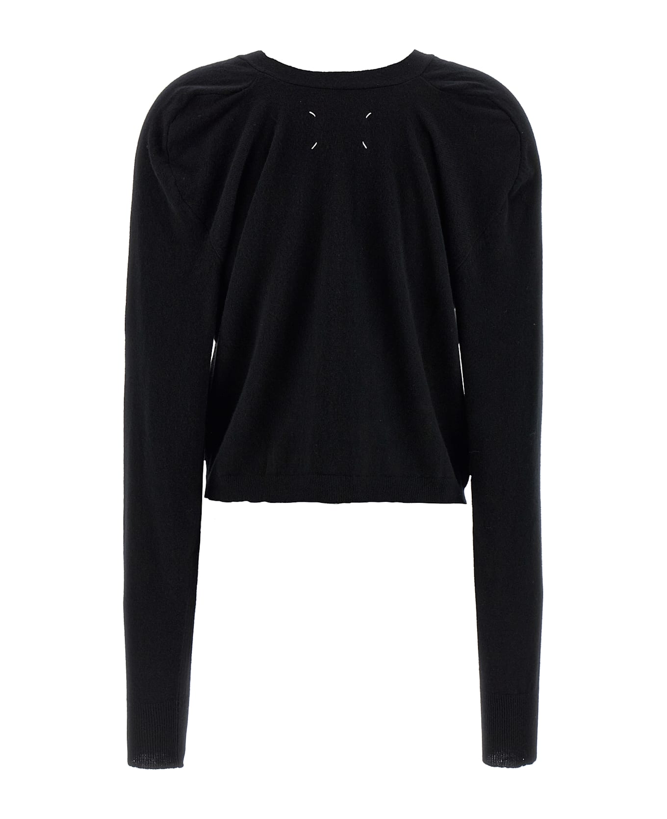 MM6 Maison Margiela 'four Stitches' Cardigan - Black
