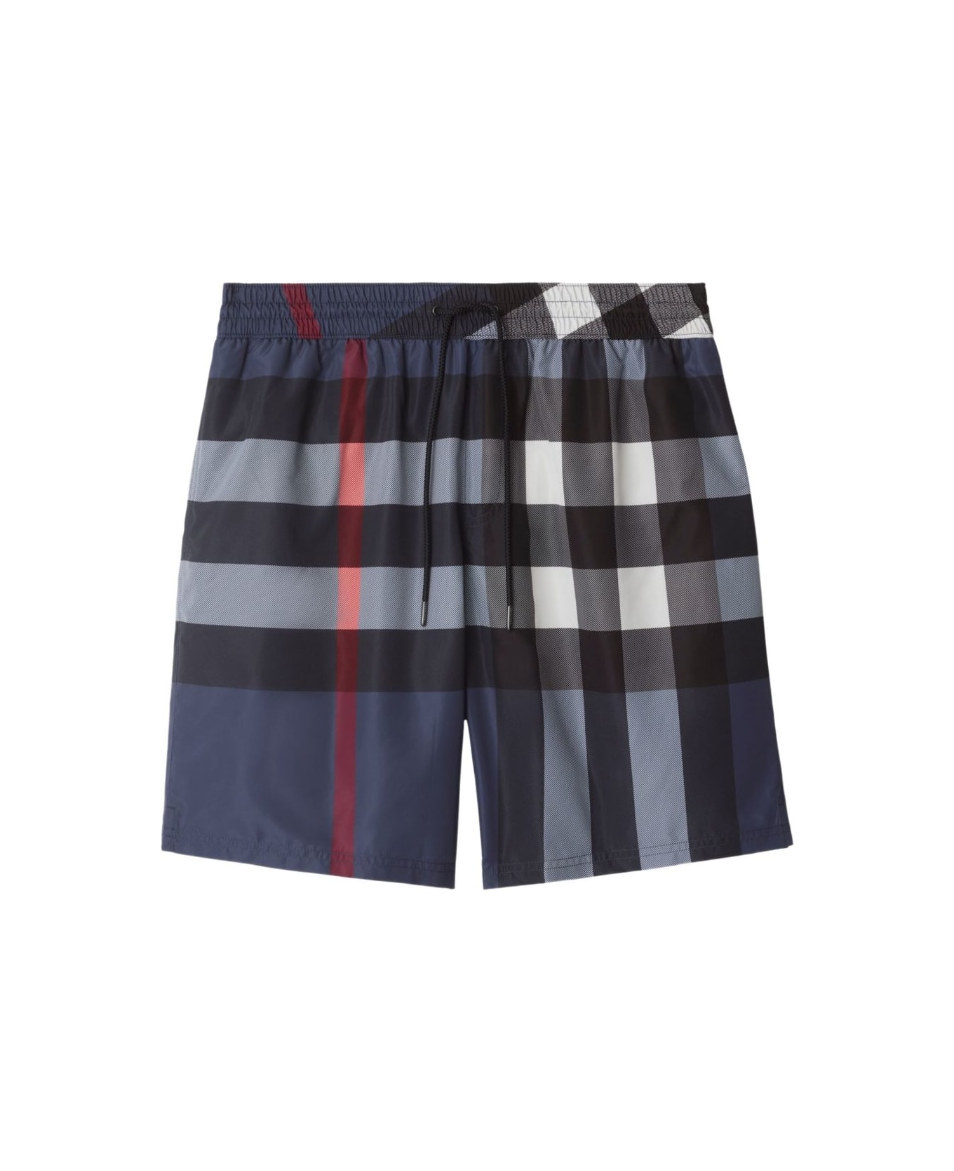 Burberry Check Swim Shorts - Blue