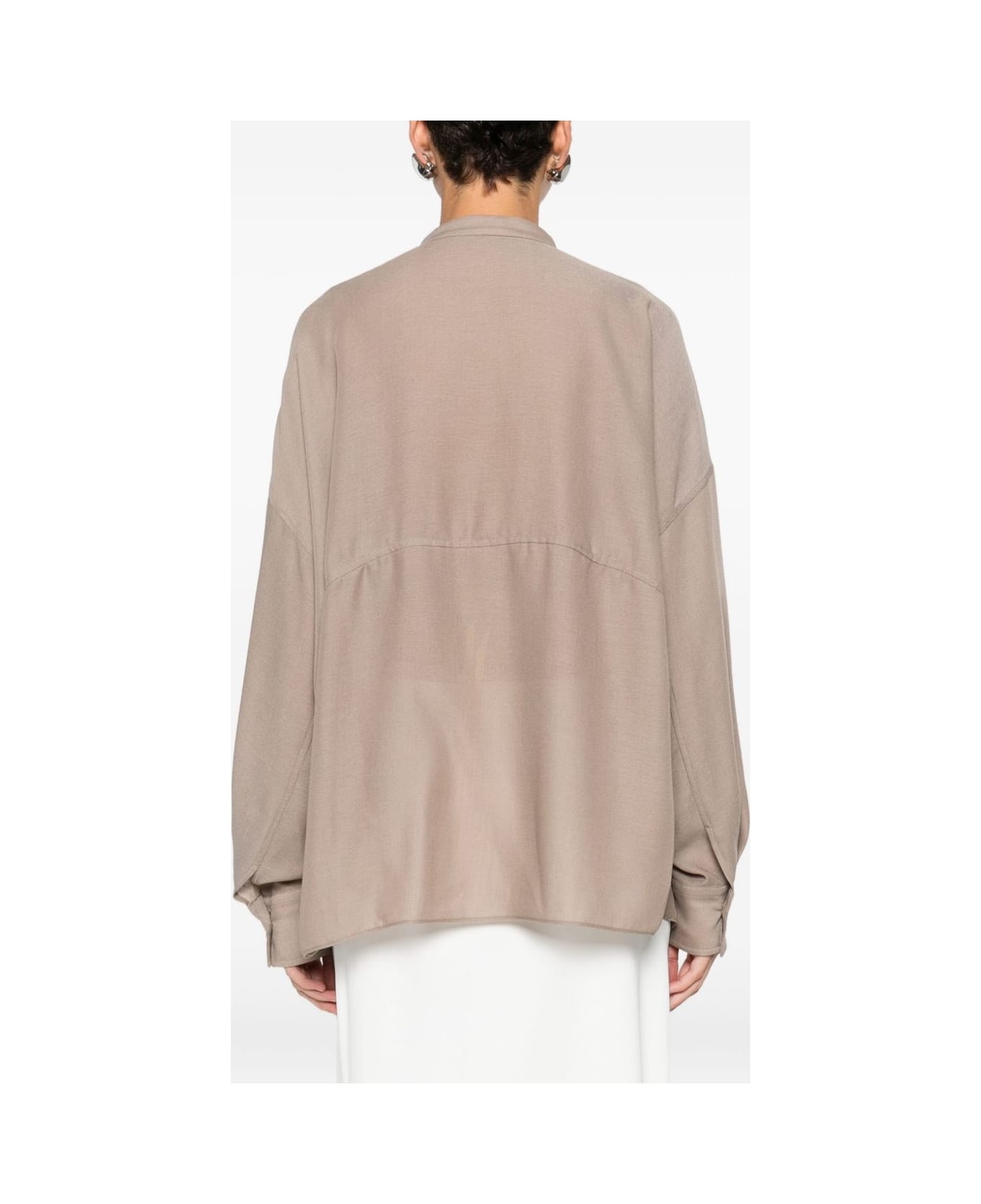 Brunello Cucinelli V-necked Blouse - Camel