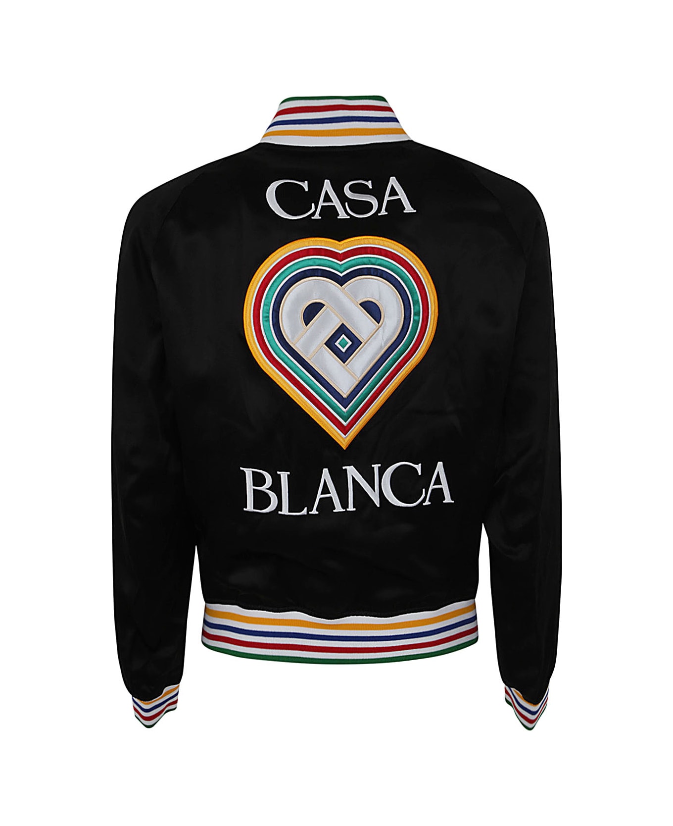 Casablanca Silk Souvenir Jacket - Black