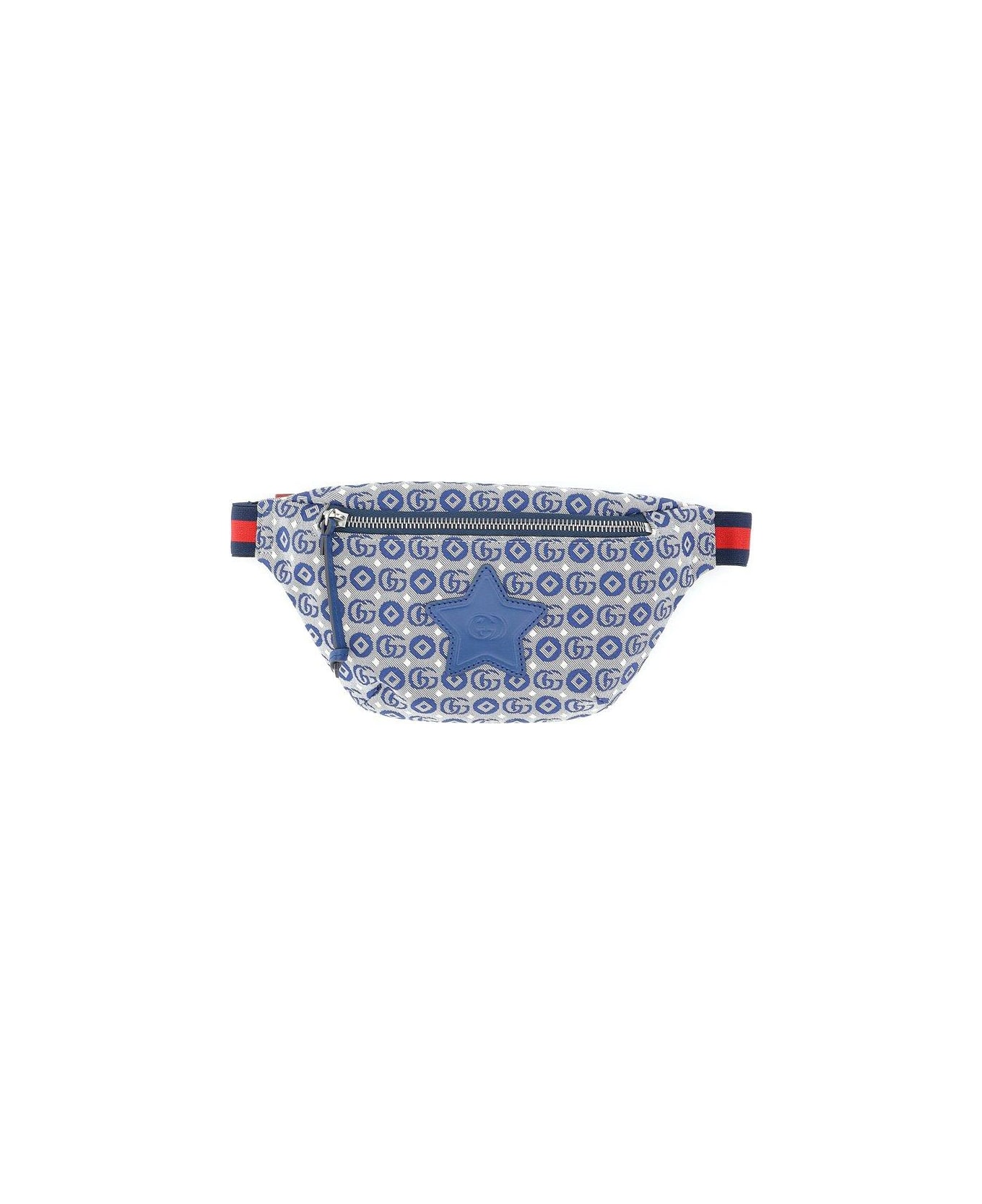 Gucci All-over Patterned Zipped Belt Bag - Bluette Roy