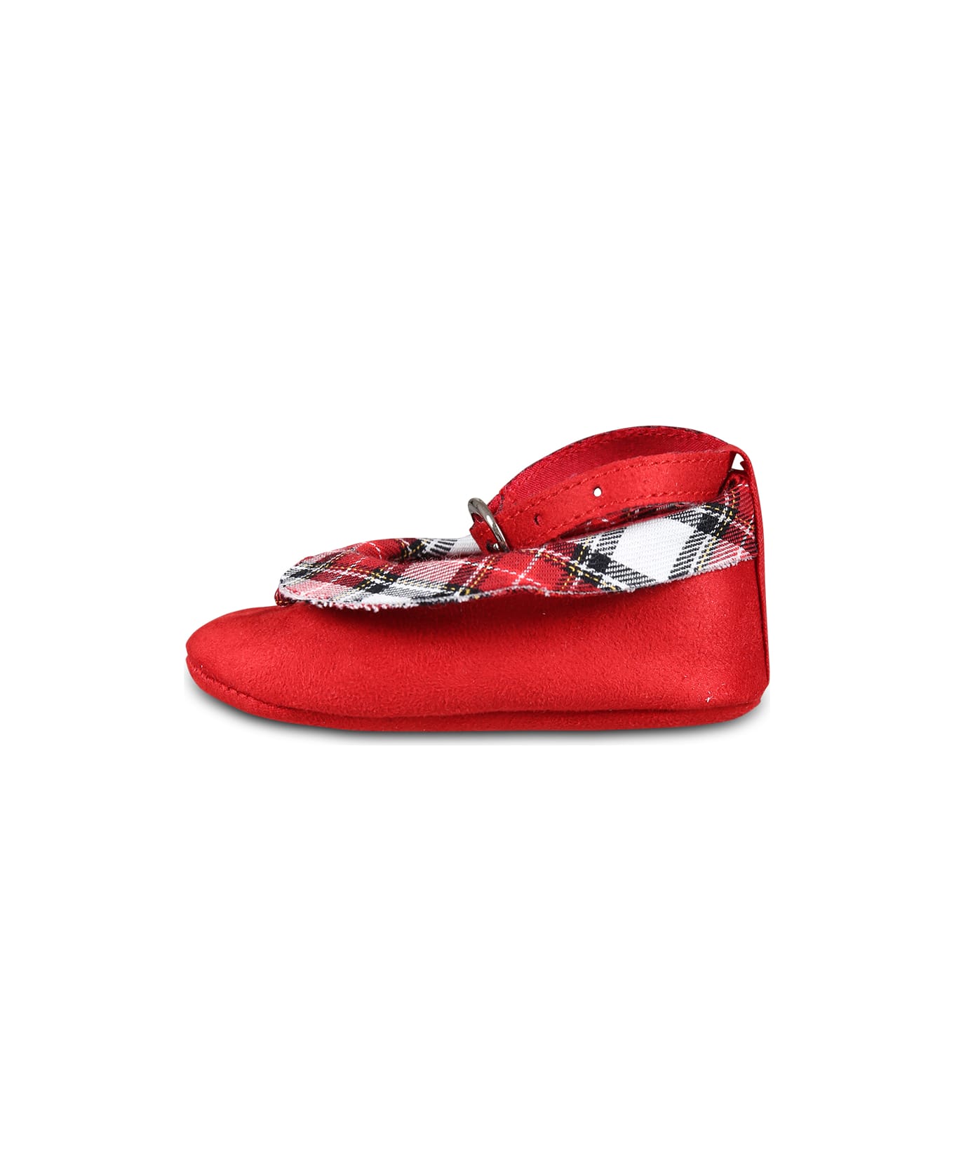 Monnalisa Red Balett Flats For Baby Girl - Red