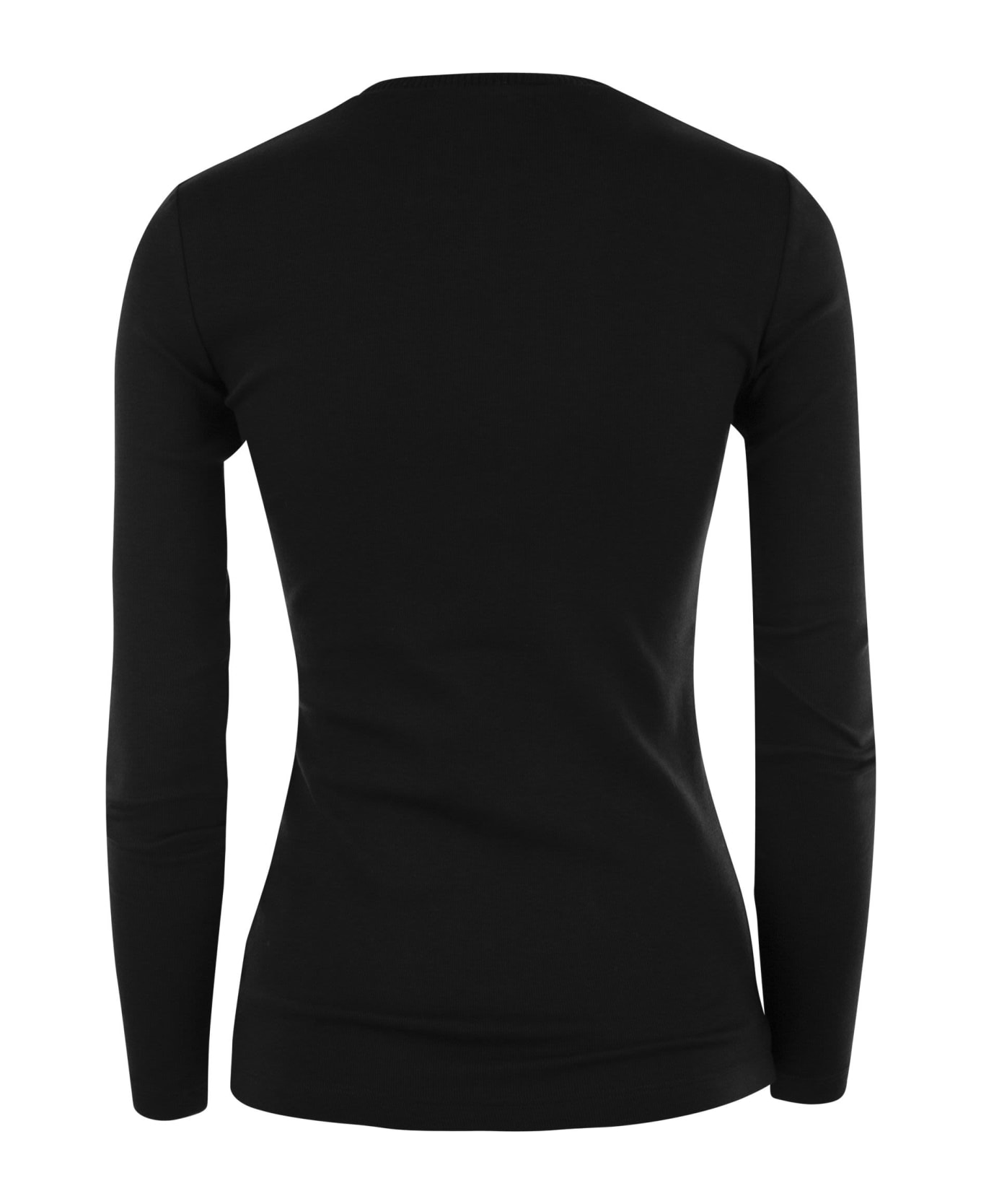 Fabiana Filippi Long-sleeved T-shirt In Jersey - Black