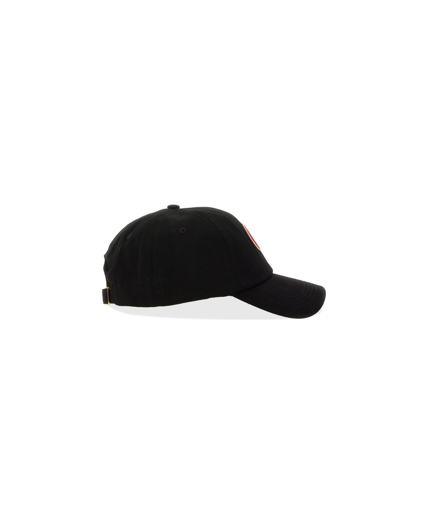 Casablanca Baseball Hat With Logo Patch - BLACK