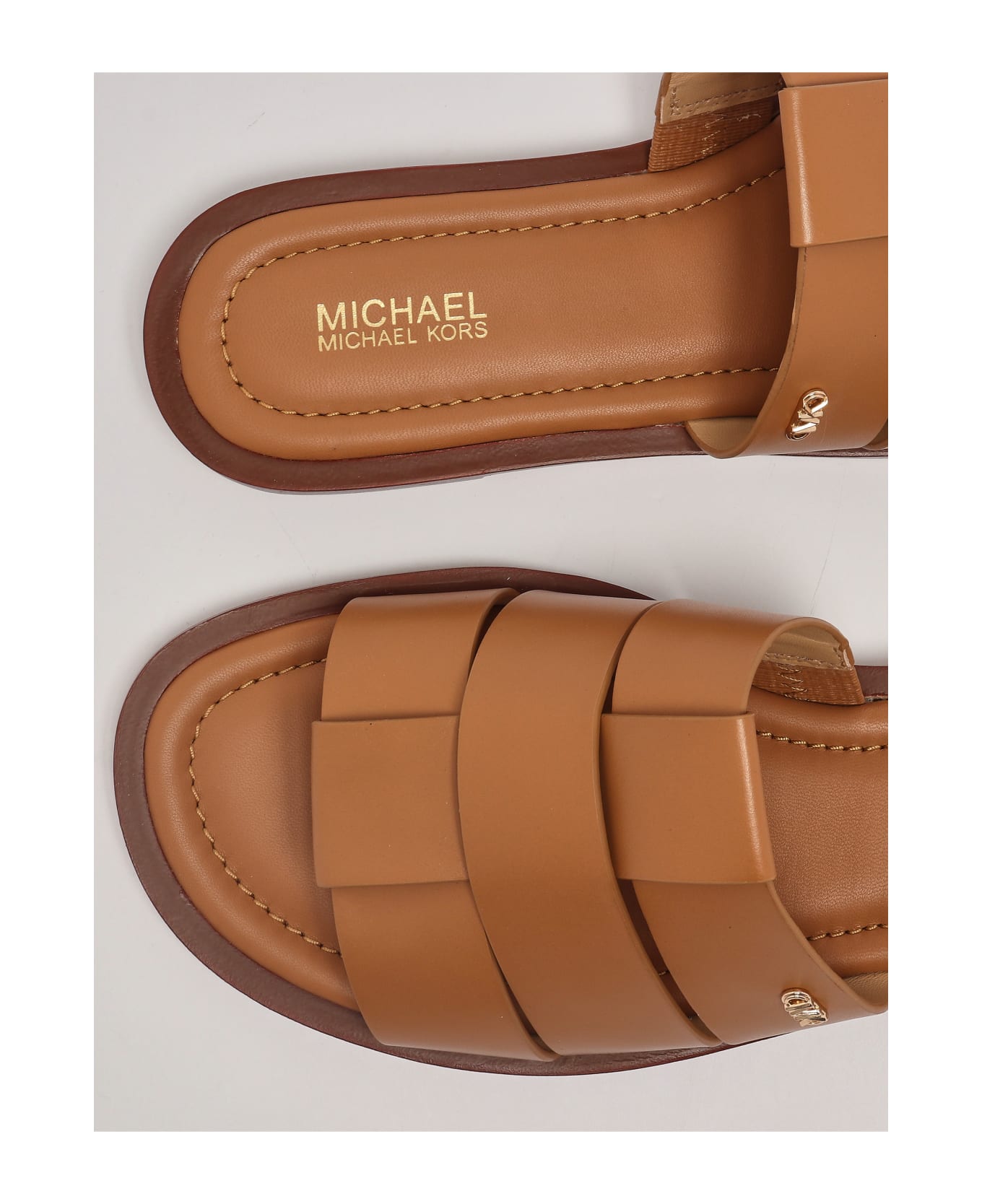 Michael Kors Ryland Flat Slide Flat Shoes - ARACHIDE