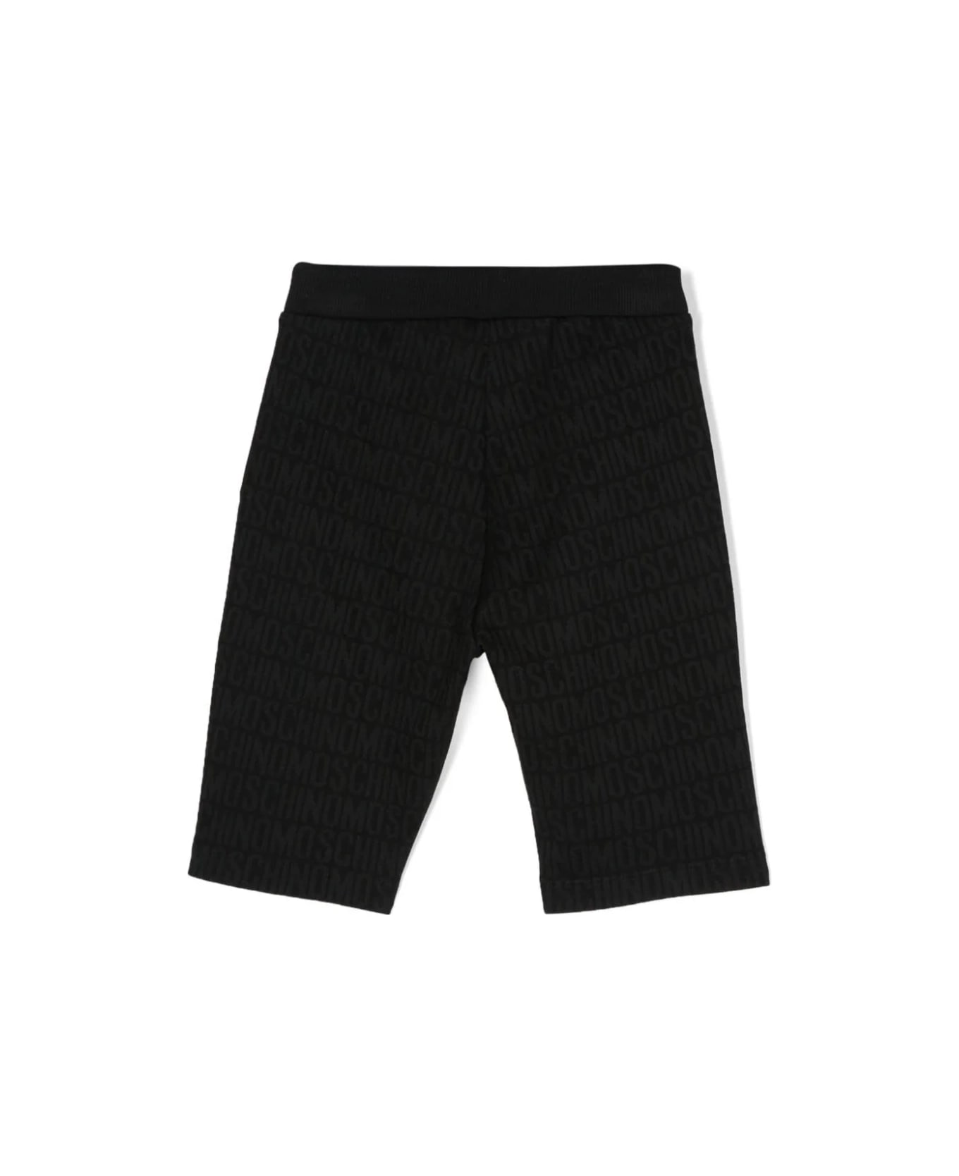 Moschino Shorts Con Logo - Black