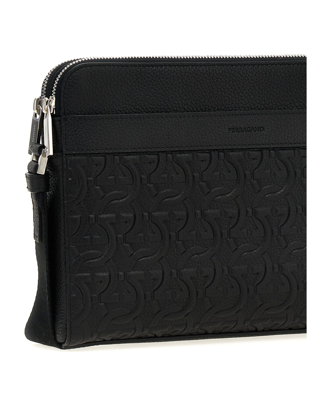 Ferragamo Logo Crossbody Bag - Black  