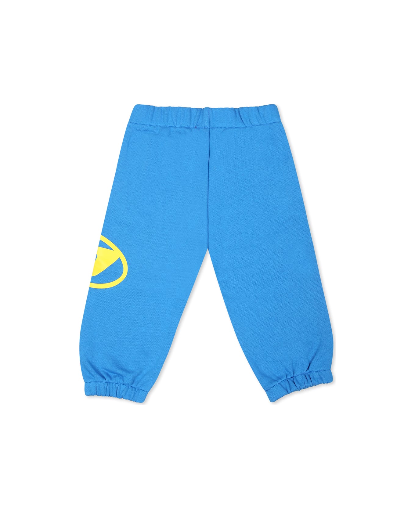 Diesel Light Blue Trousers For Baby Boy With Logo - Light Blue