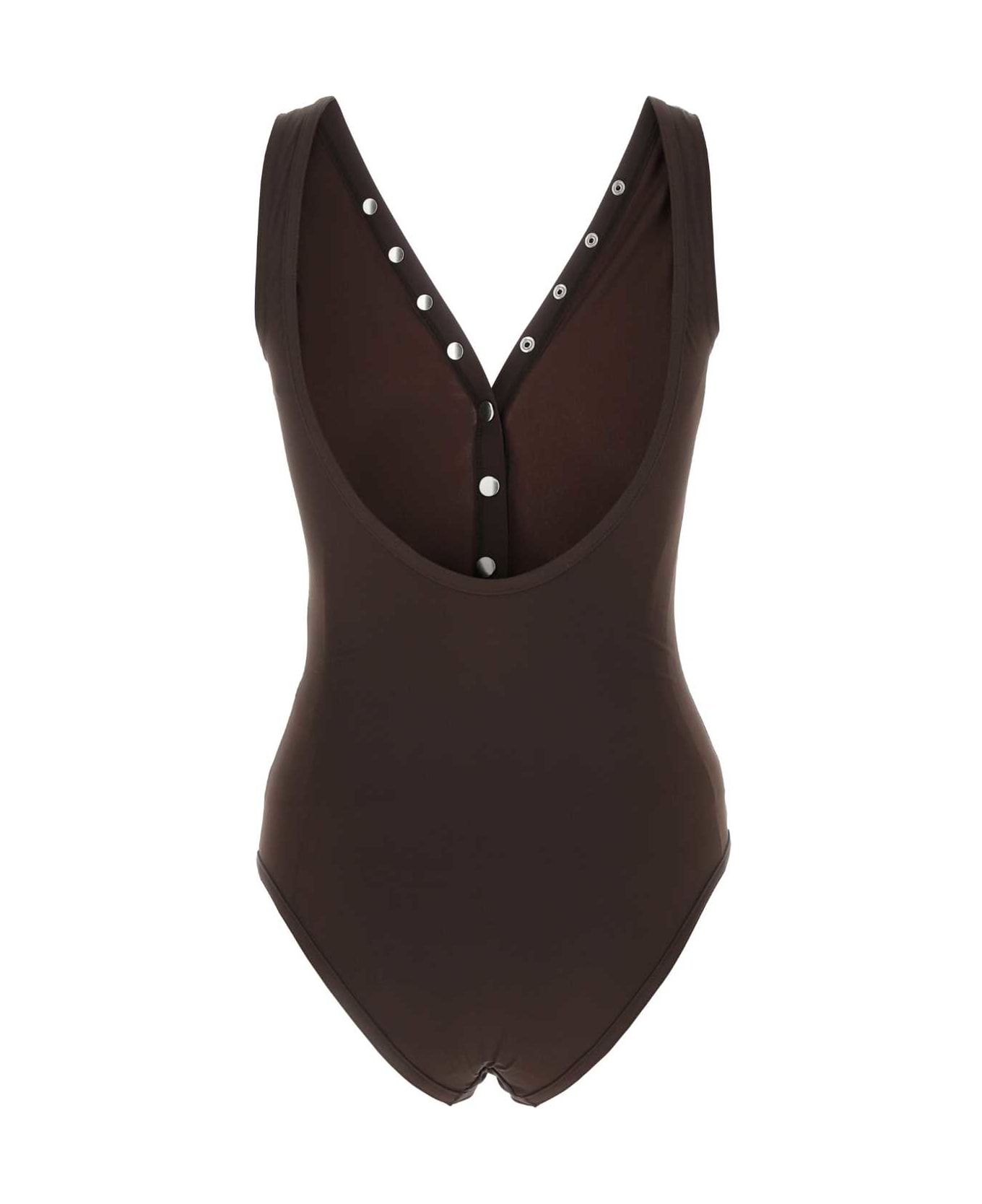 Bottega Veneta Chocolate Stretch Nylon Swimsuit - 2178 水着