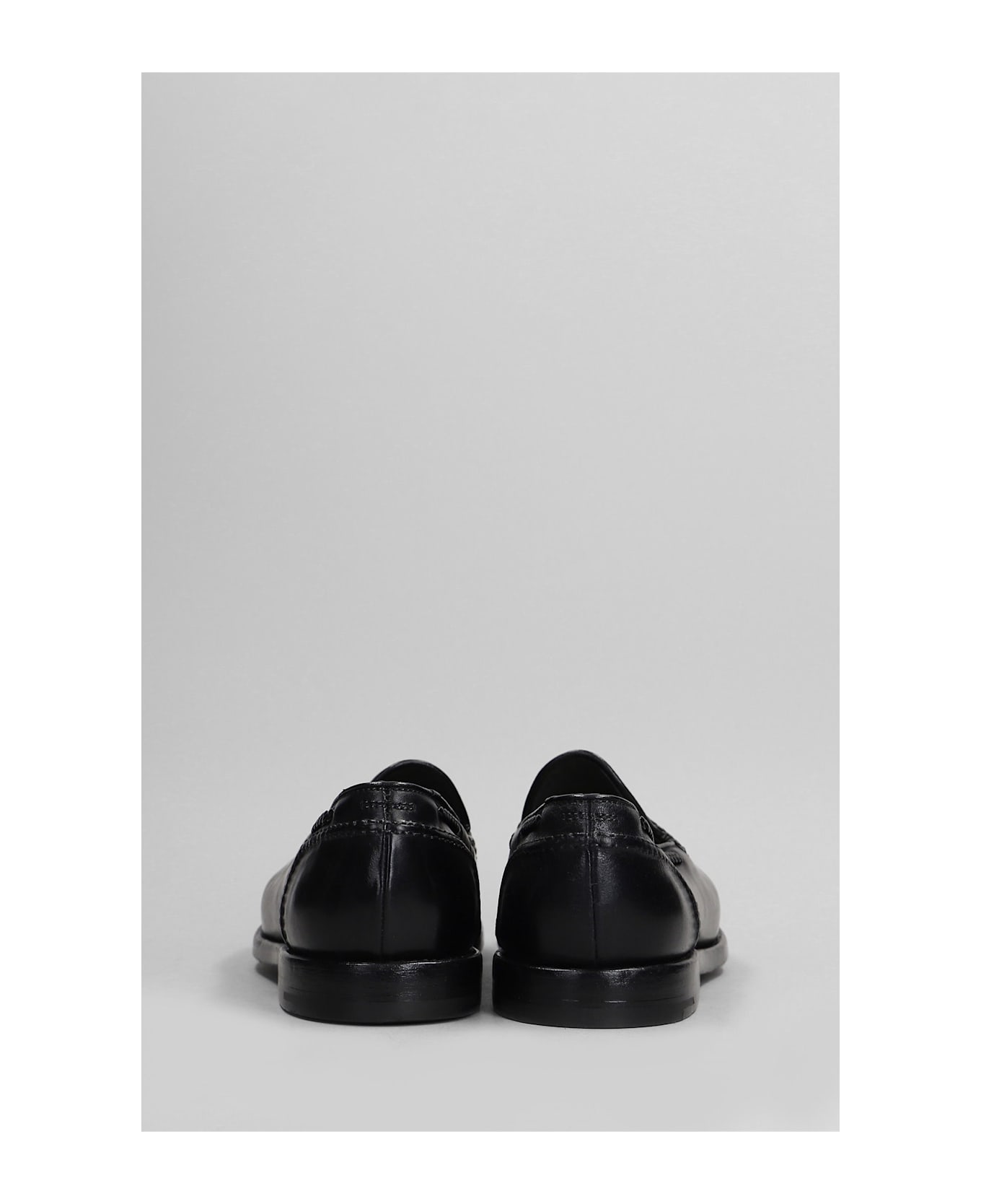 Premiata Loafers In Black Leather - black
