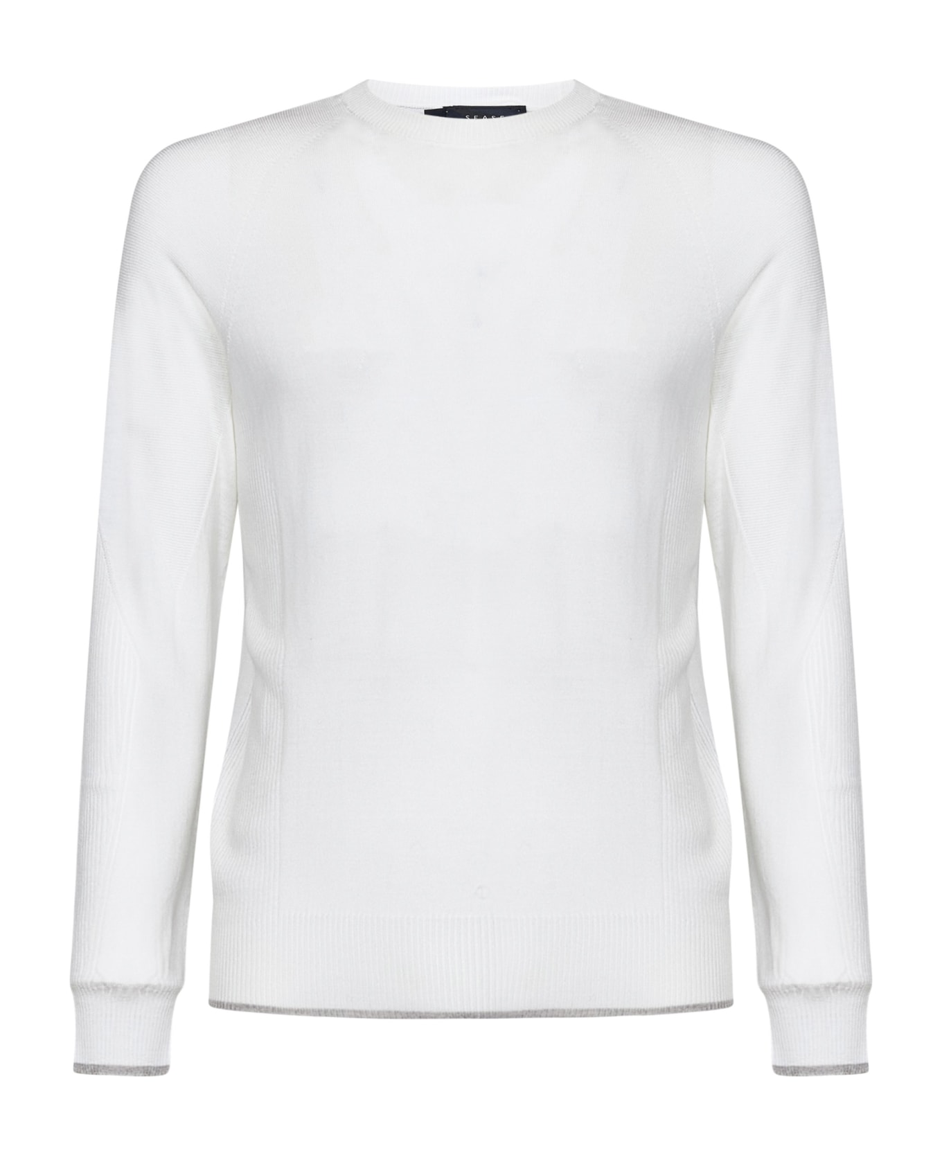 Sease Whole Round Summer Sweater - White ニットウェア