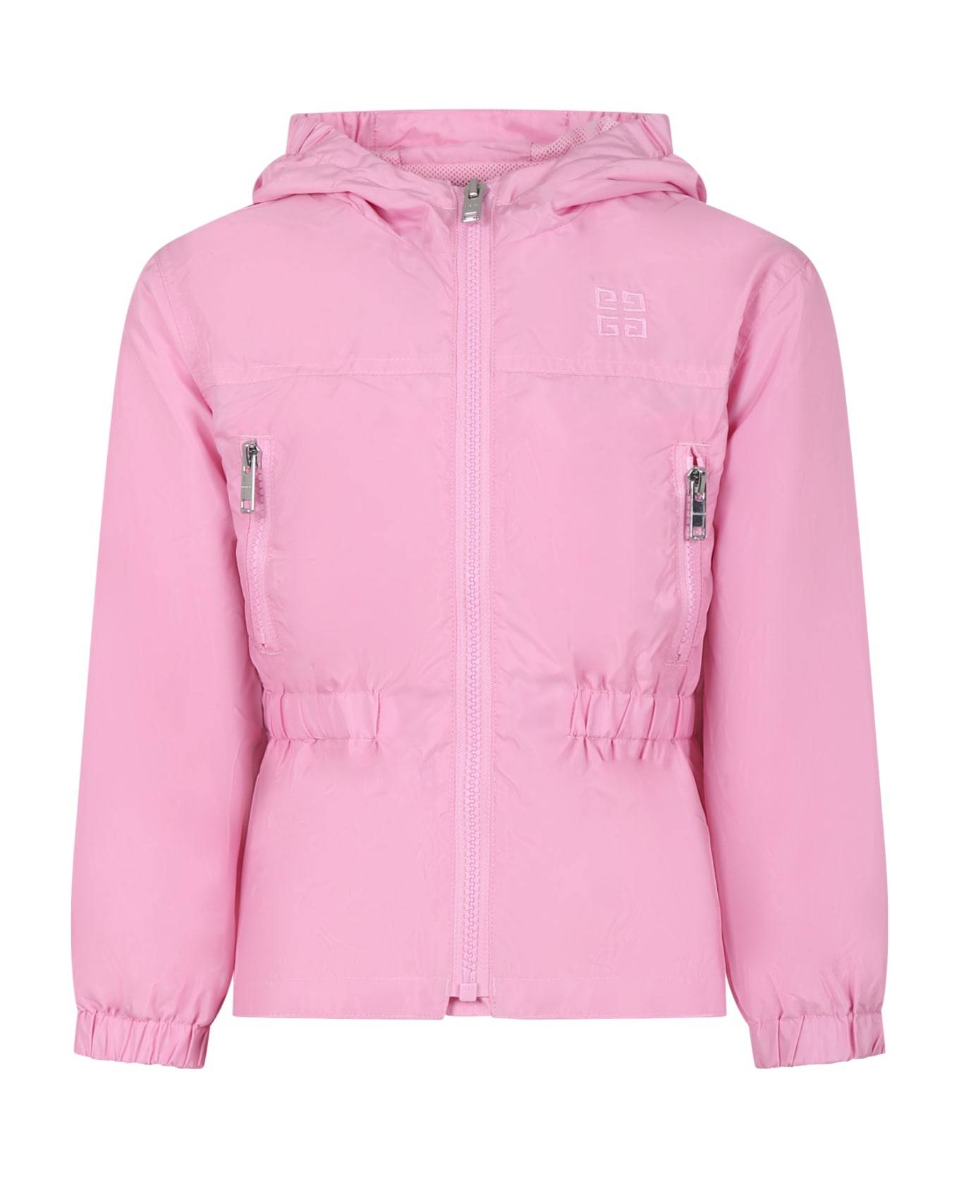 Givenchy Pink Windbreaker For Girl - Pink