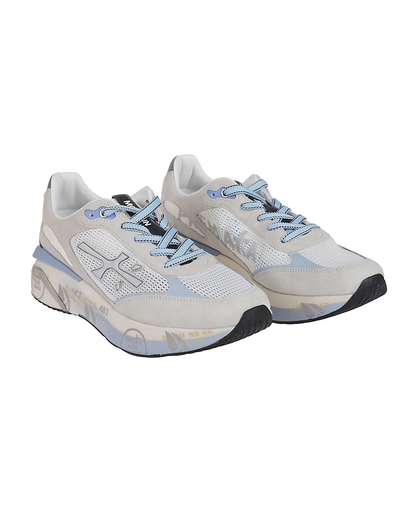 Premiata Moerun Sneakers - White/light Blue