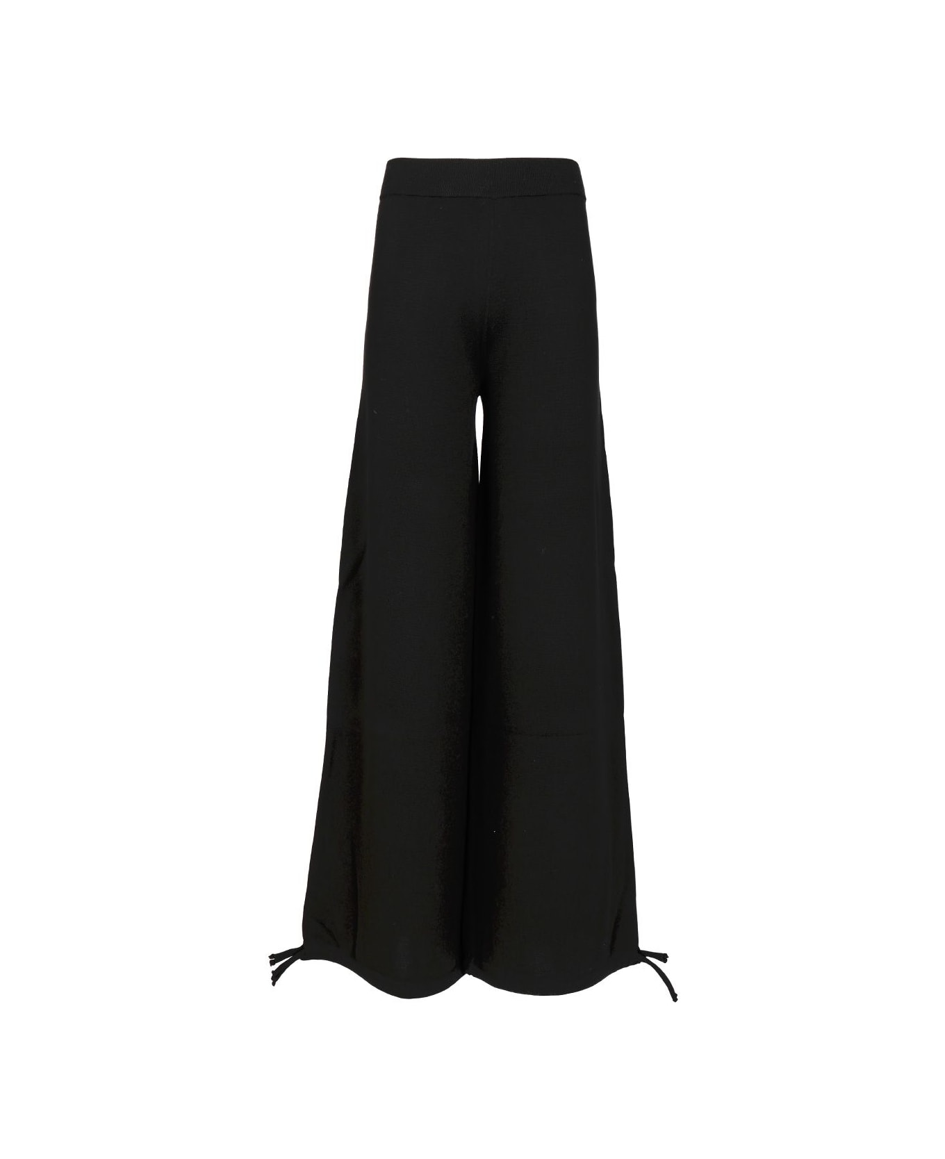 Max Mara Wool Yarn Trousers - BLACK