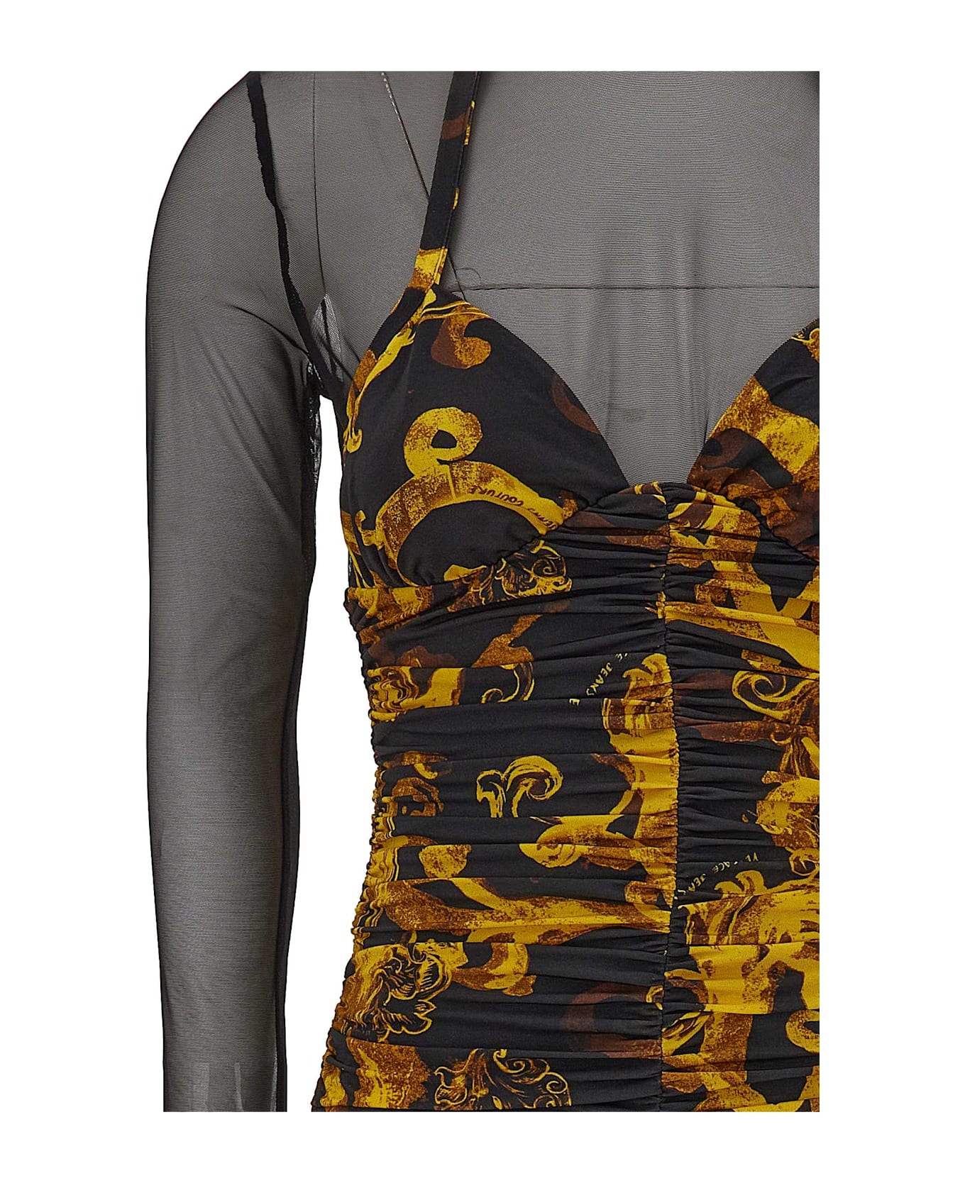 Versace Jeans Couture Black Long Dress - Black