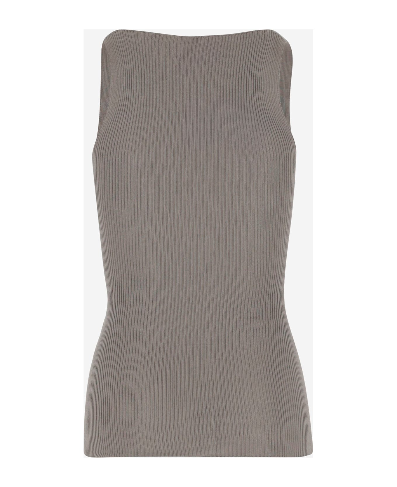Sa Su Phi Silk Tank Top - Beige