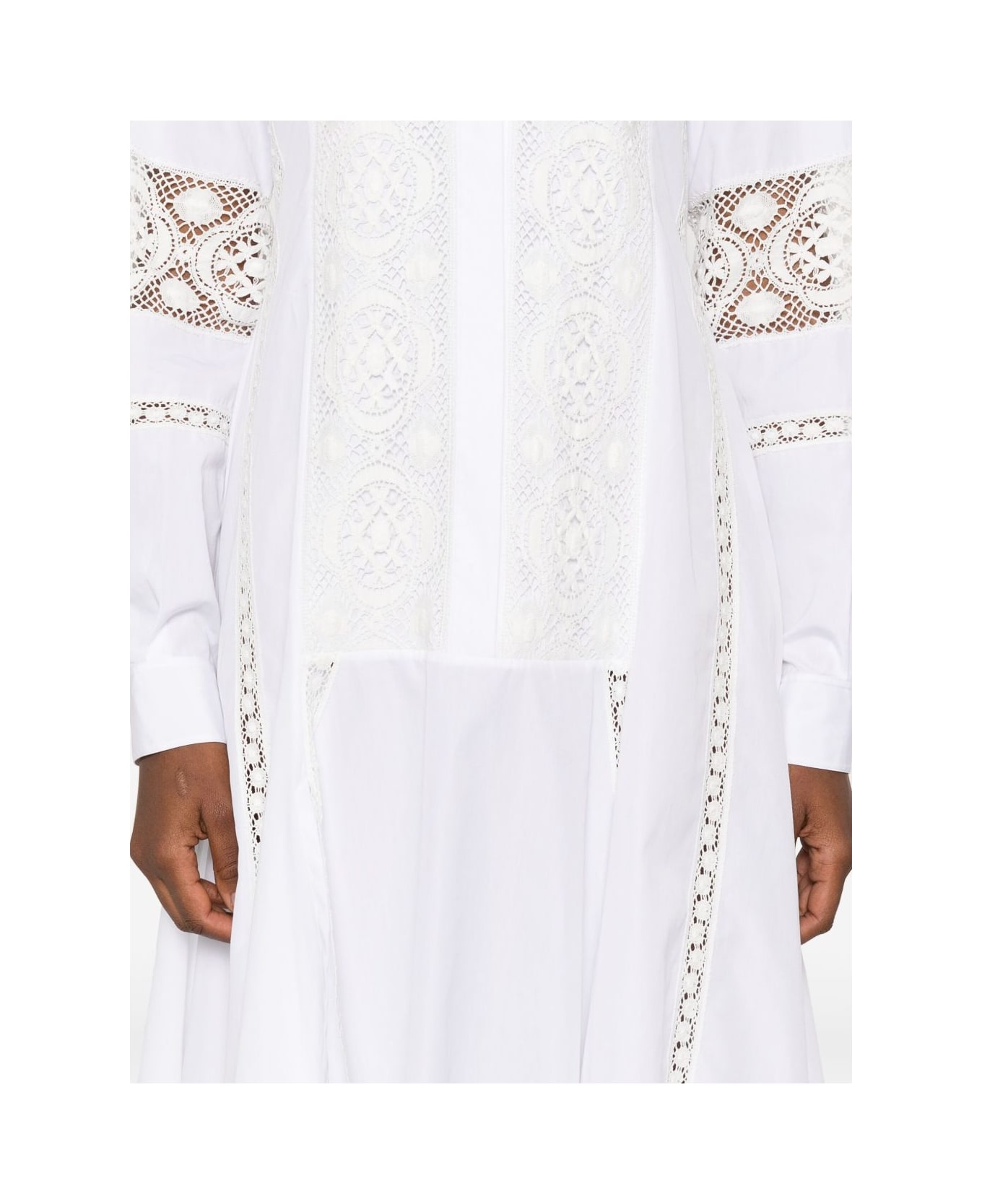 Loewe Cotton Chemisier Dress - White