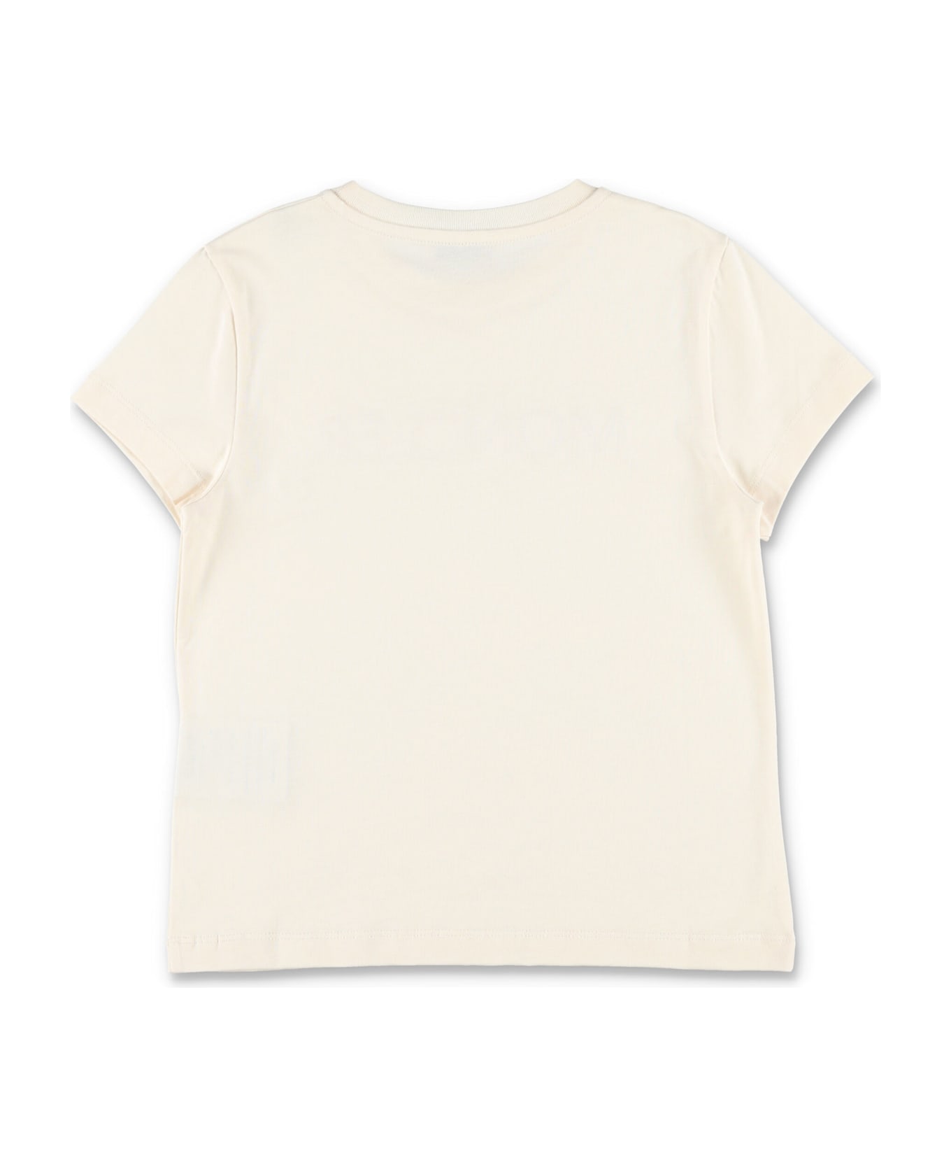 Moncler Kid - Embroidered Logo Cotton T-shirt - BEIGE