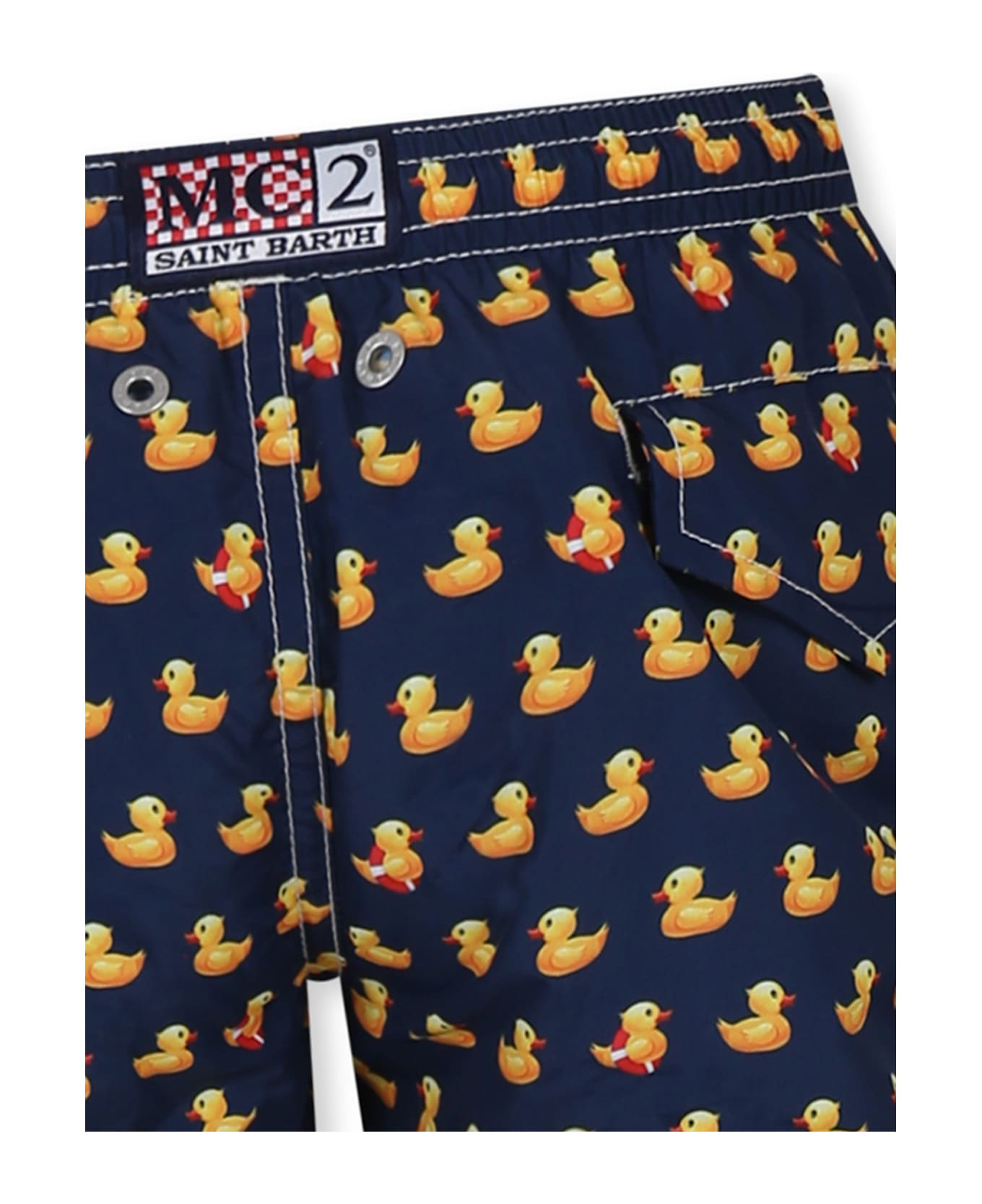 MC2 Saint Barth Blue Swim Shorts For Boy With Duck - Blue