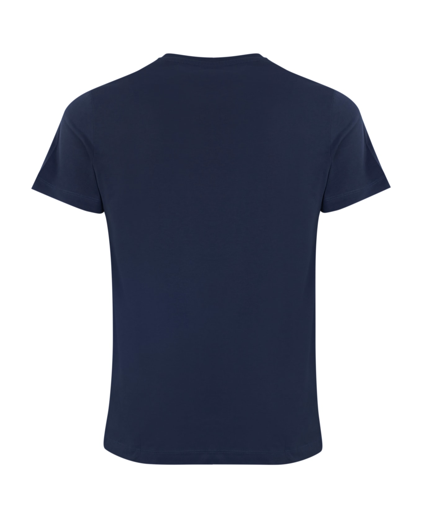 Roy Rogers Blue Cotton T-shirt With Pocket - Navy blue シャツ