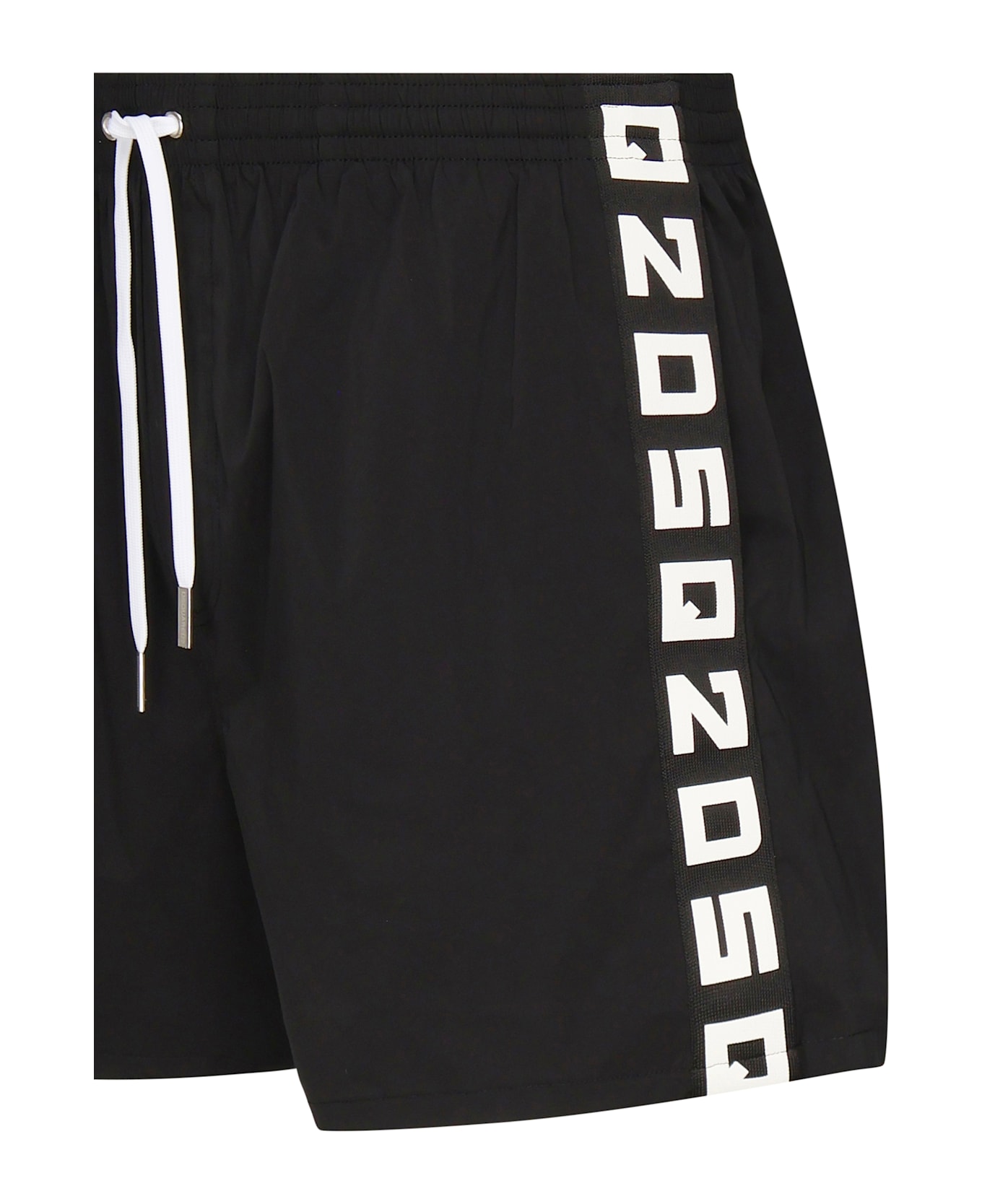 Dsquared2 Midi Boxer With Logo - Black