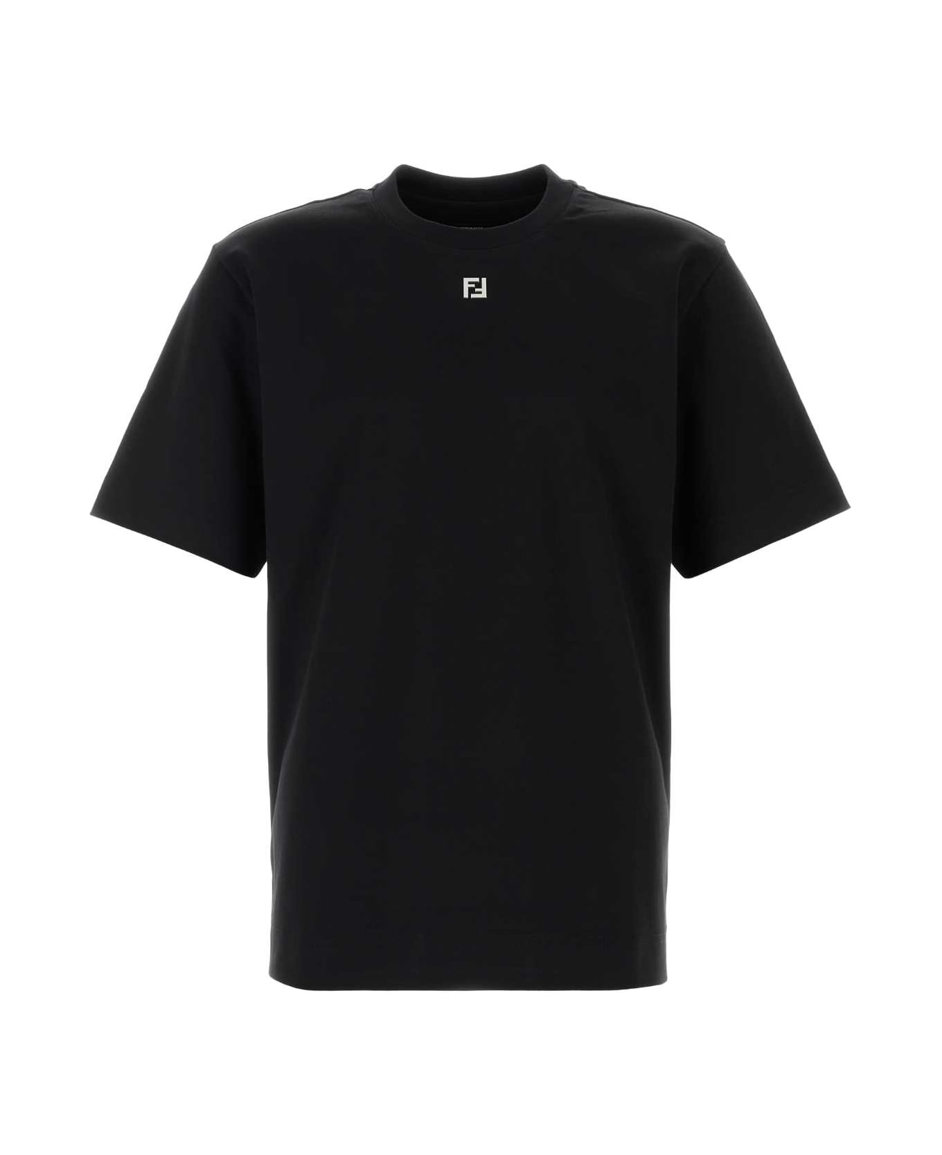 Fendi Black Cotton T-shirt - BLK