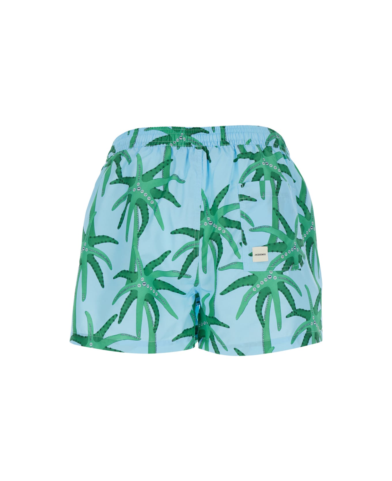 Jacquemus Le Maillot Puntini - Light blue