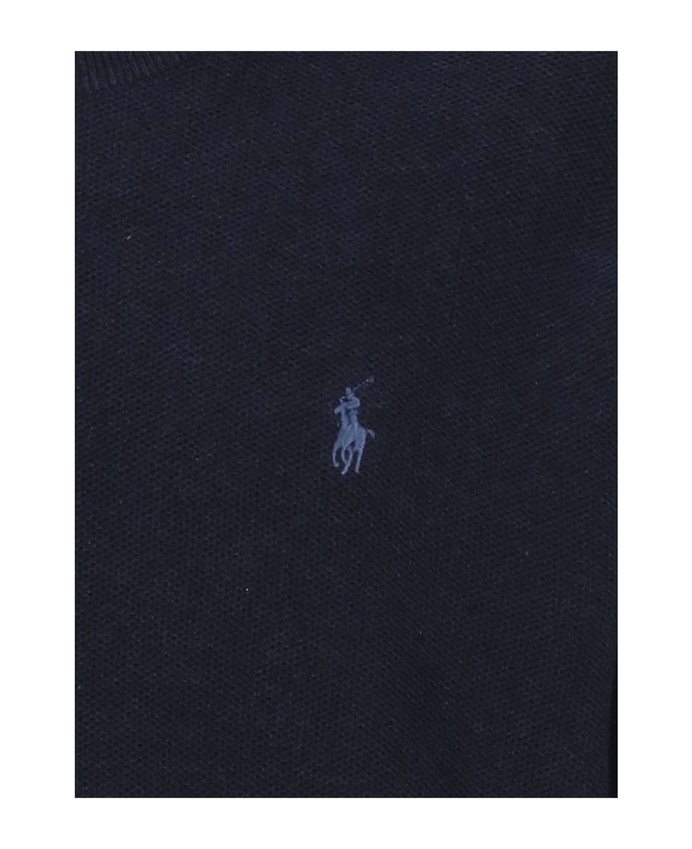Ralph Lauren Pony Embroidered Crewneck Knitted Jumper - Blue