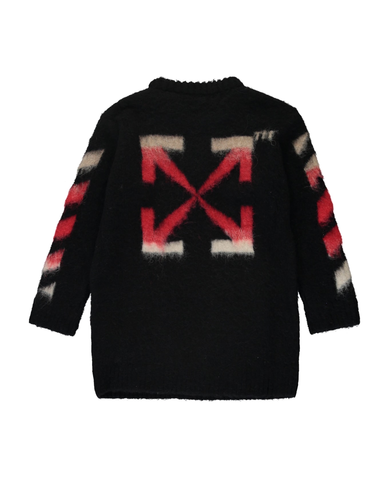 Off-White Knitted Dress - black