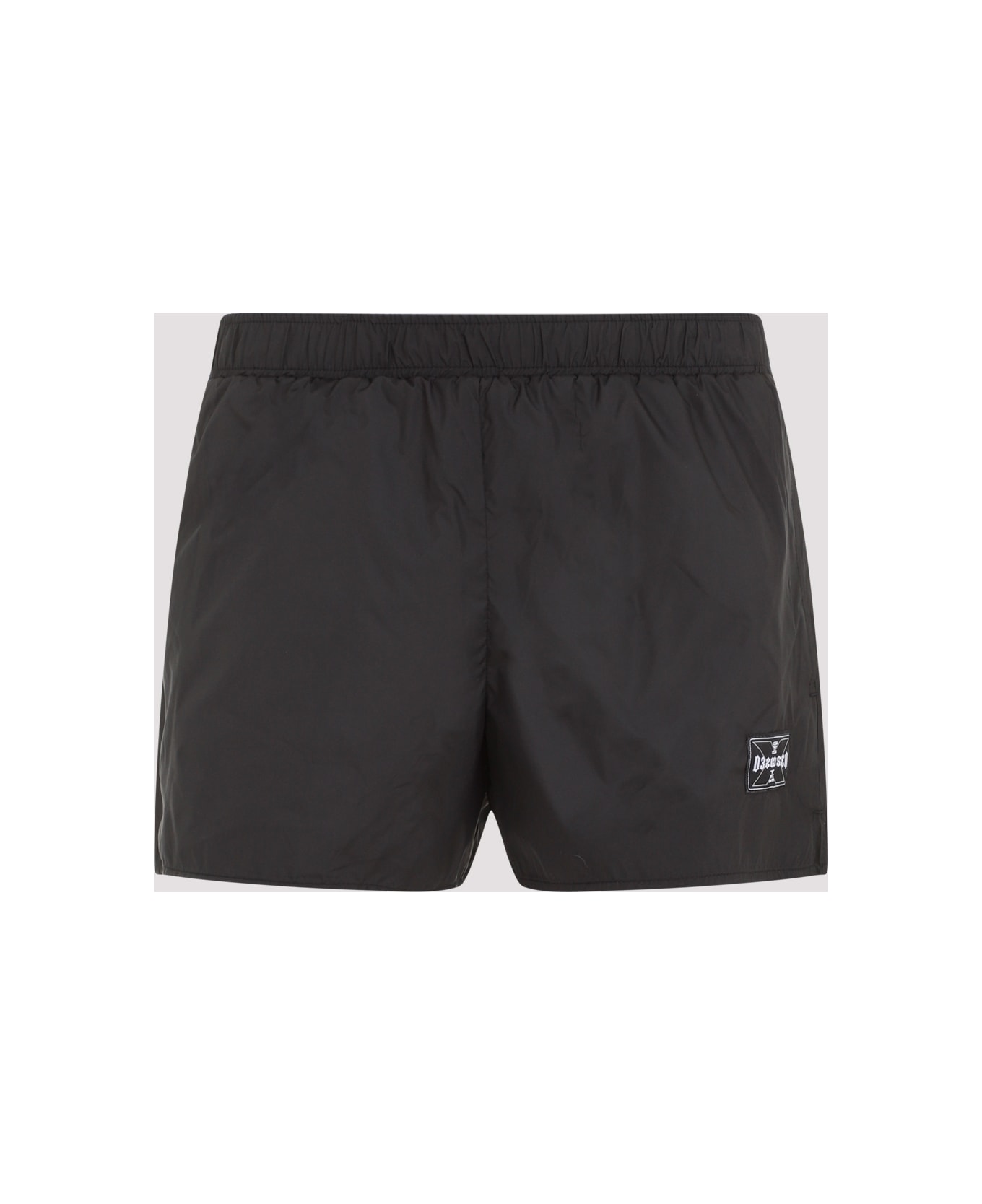 032c Polyester Swim Trunks - Black