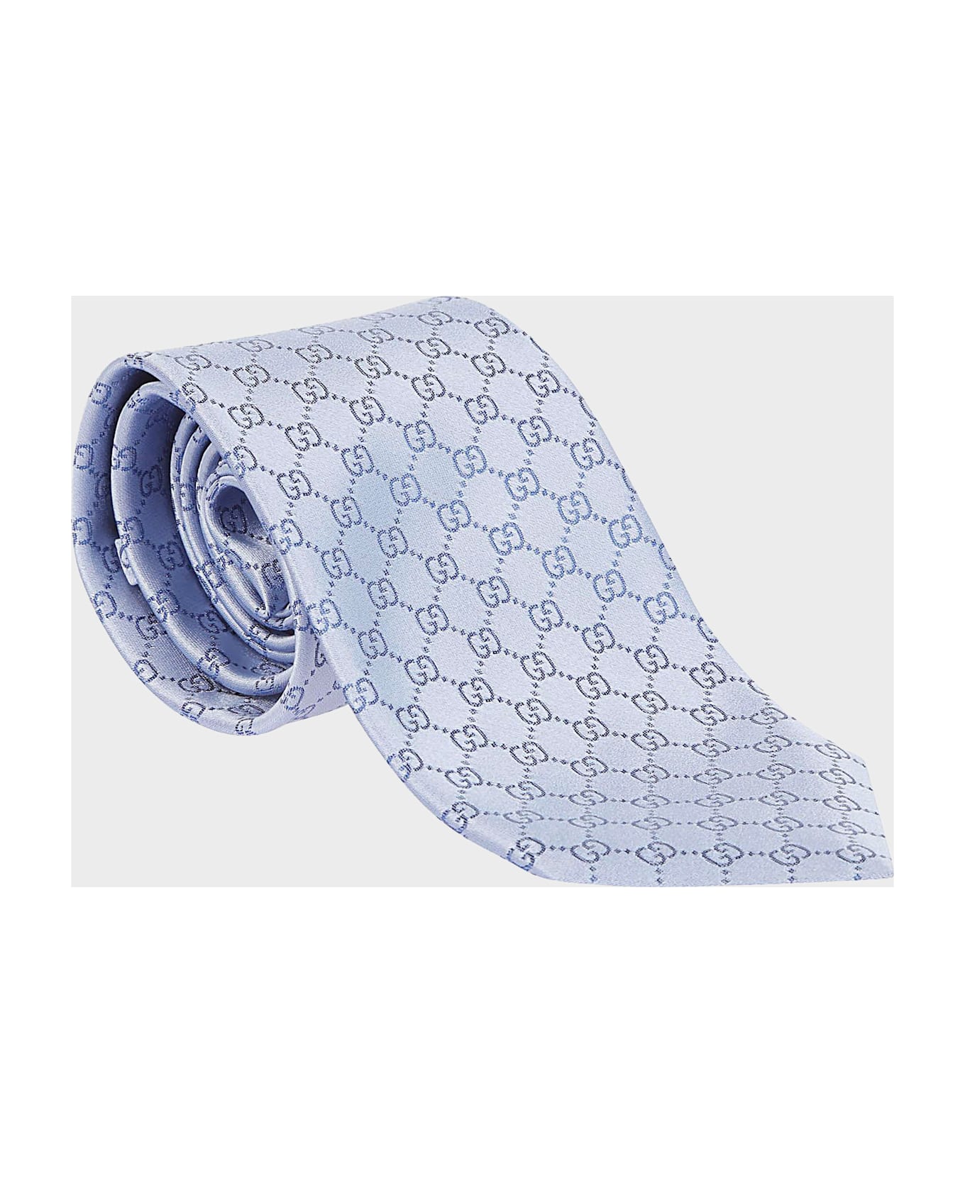 Gucci Light Blue Silk Tie - Blue