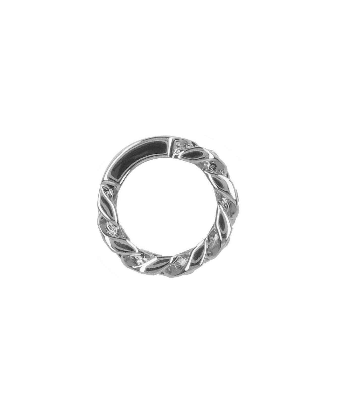 MM6 Maison Margiela Minimal Chain-link Ring - SILVER