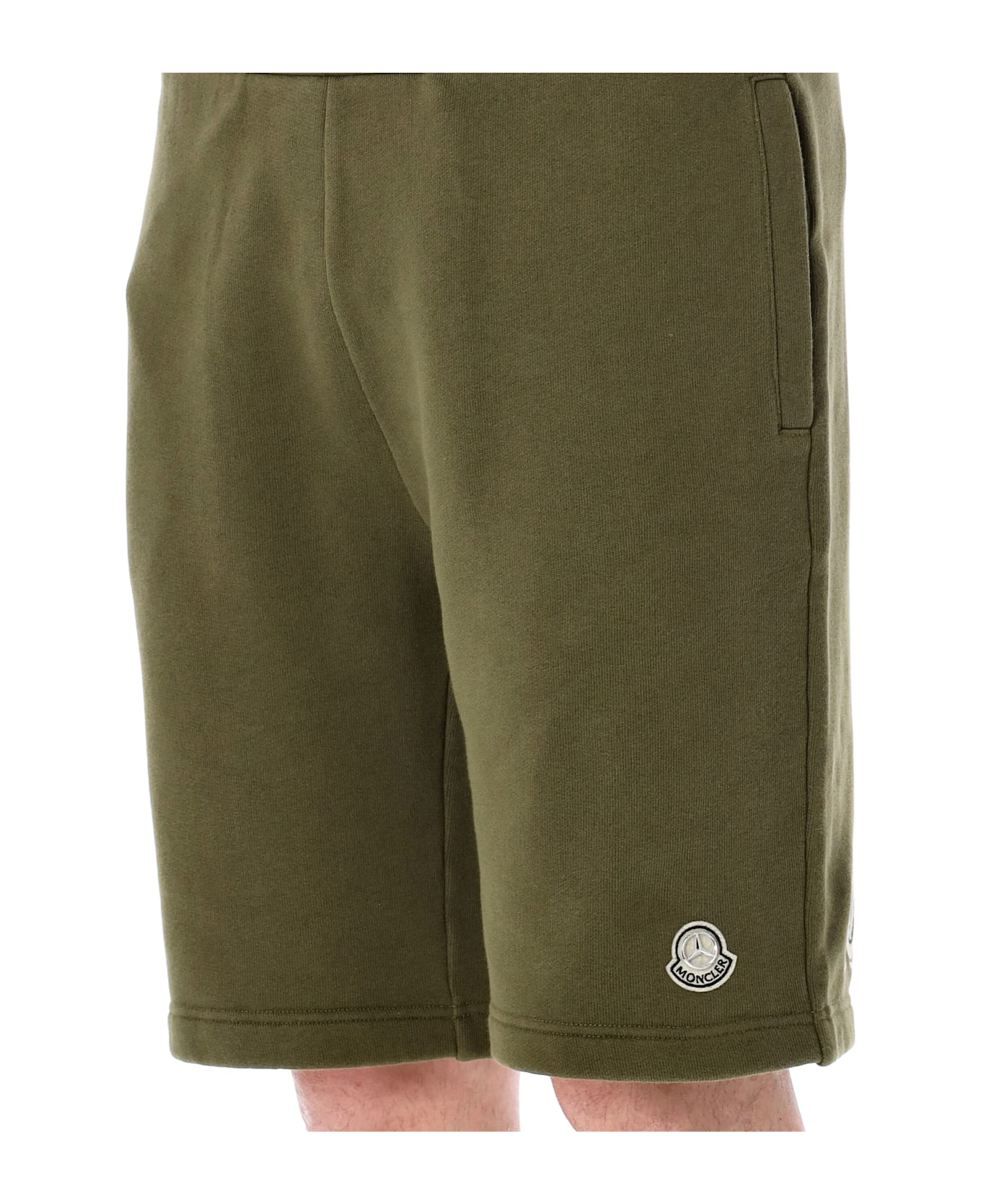 Moncler Genius Cotton Shorts - OLIVE GREEN