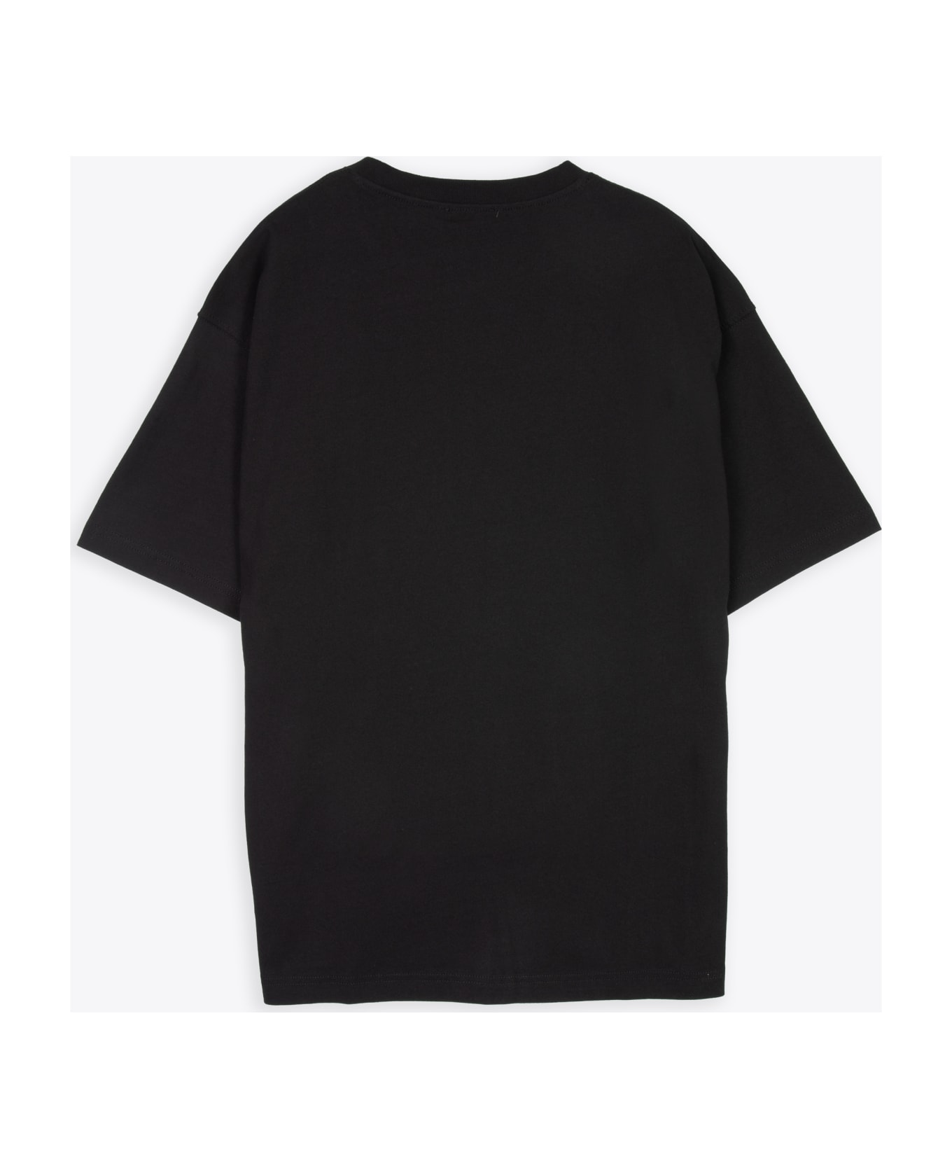 Diesel T-nlabel-l1 Black t-shirt with chest logo patch - T Danny Nlabel - Nero