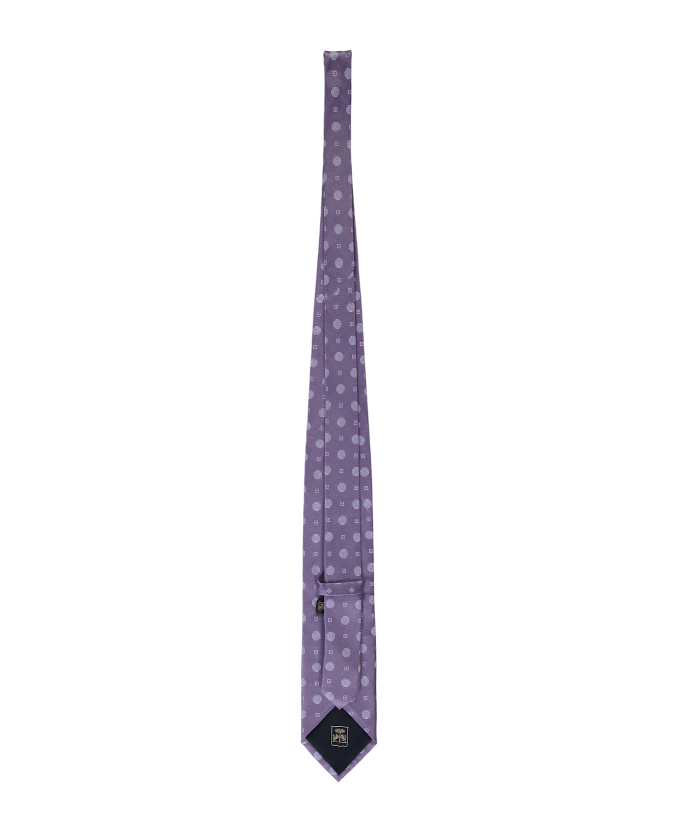 Corneliani Jacquard Silk Tie - purple