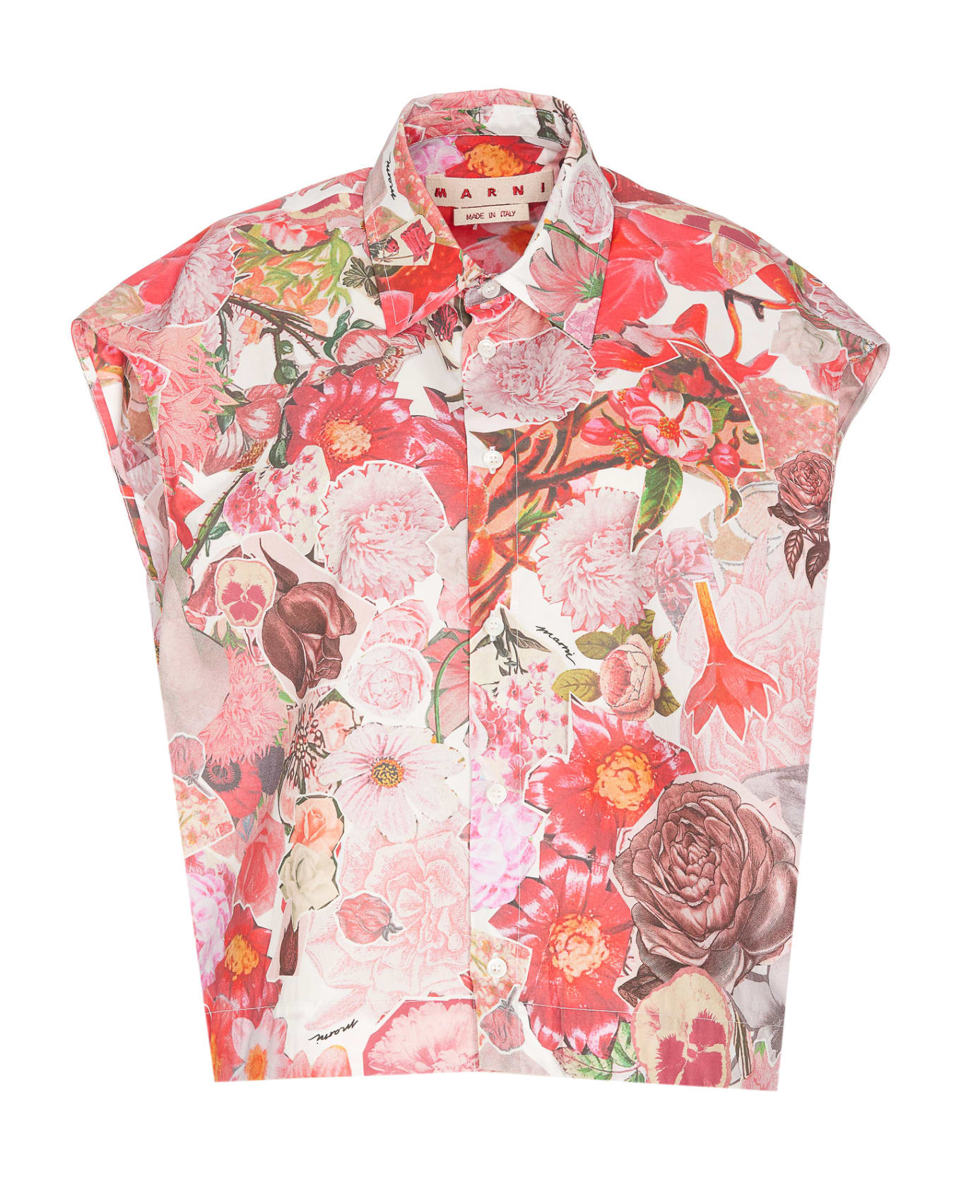 Marni Sleeveless Shirt With Requiem Print - MultiColour シャツ