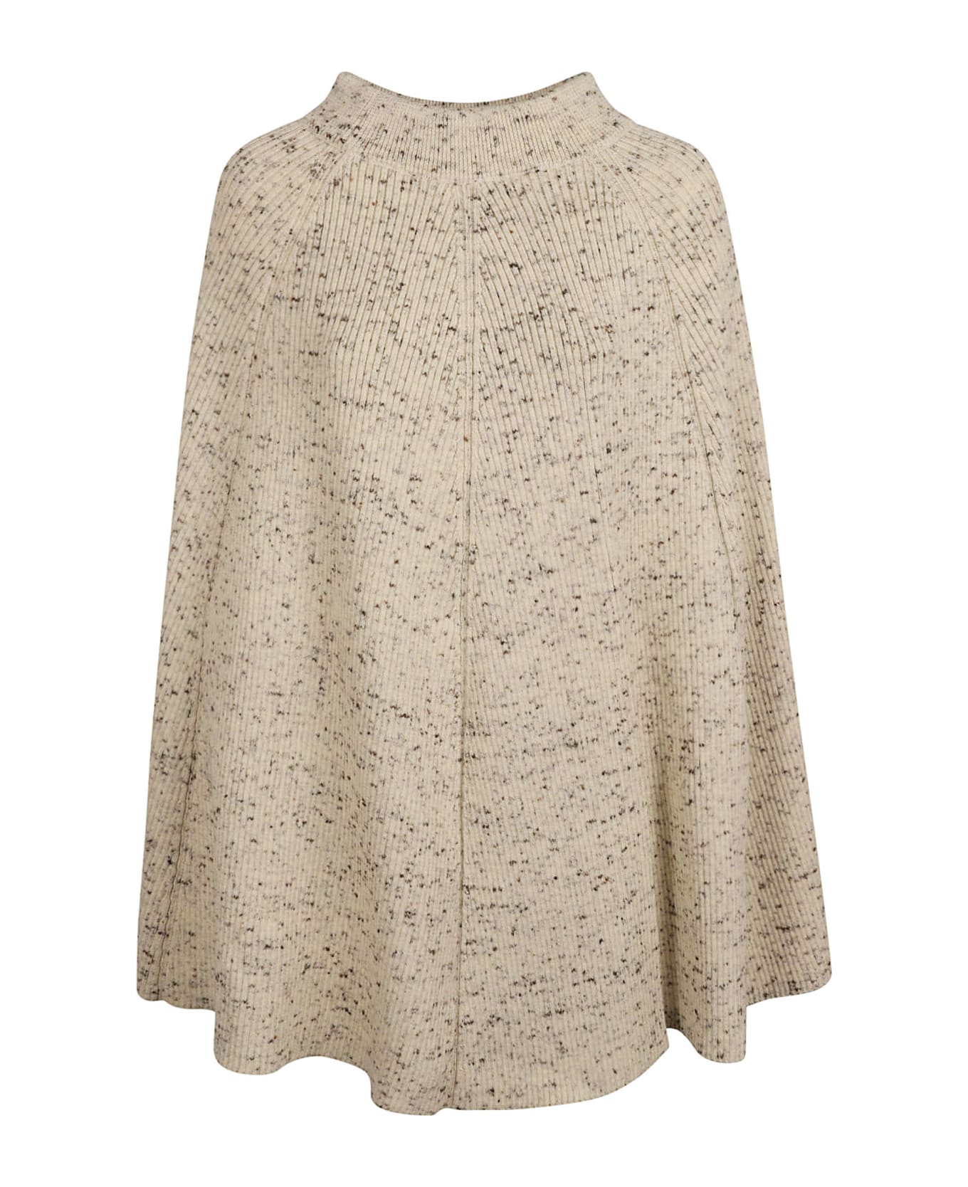 Jil Sander Fine Speckled Wool Skirt - Natural