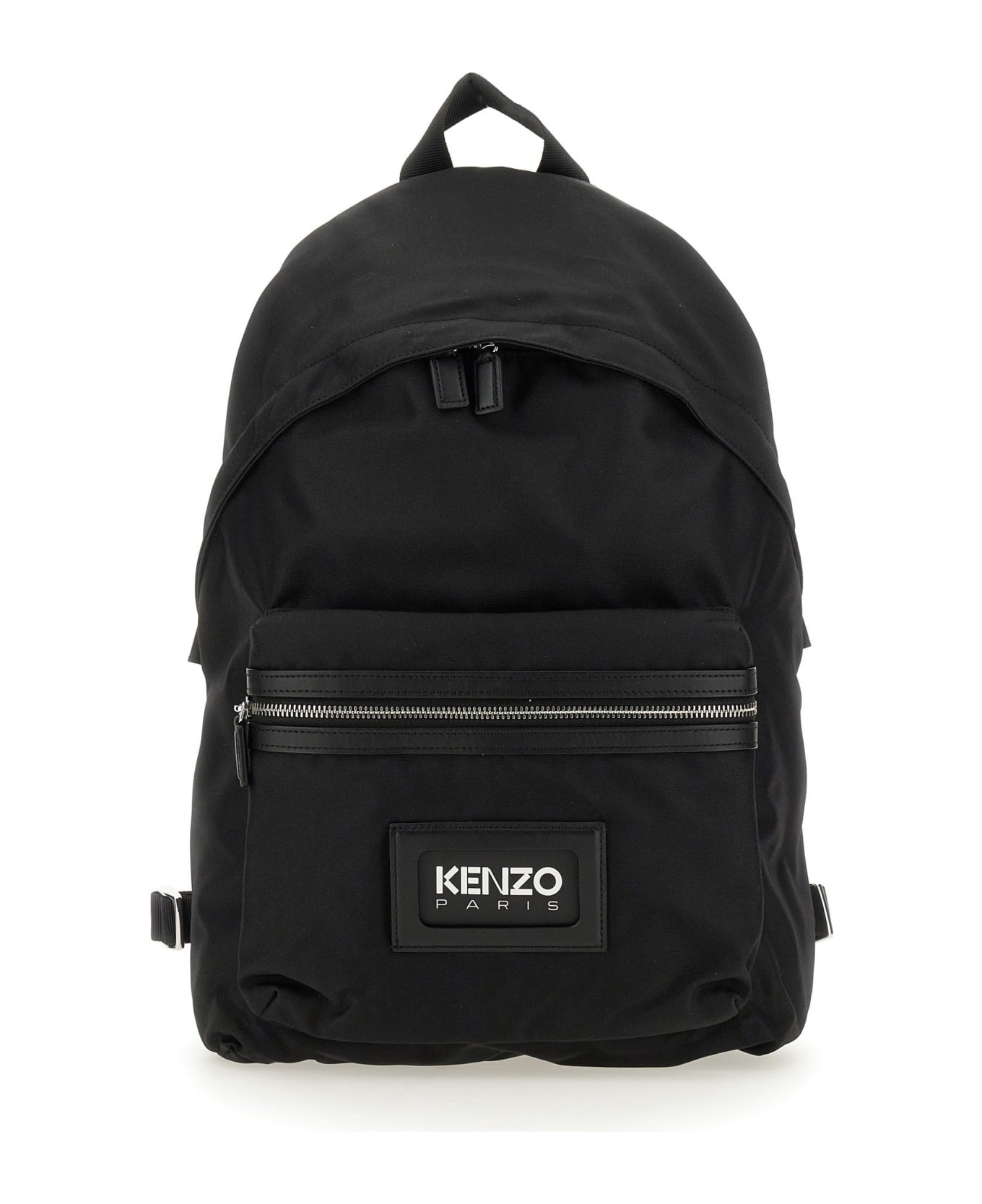 Kenzo Logo Patch Backpack - Noir
