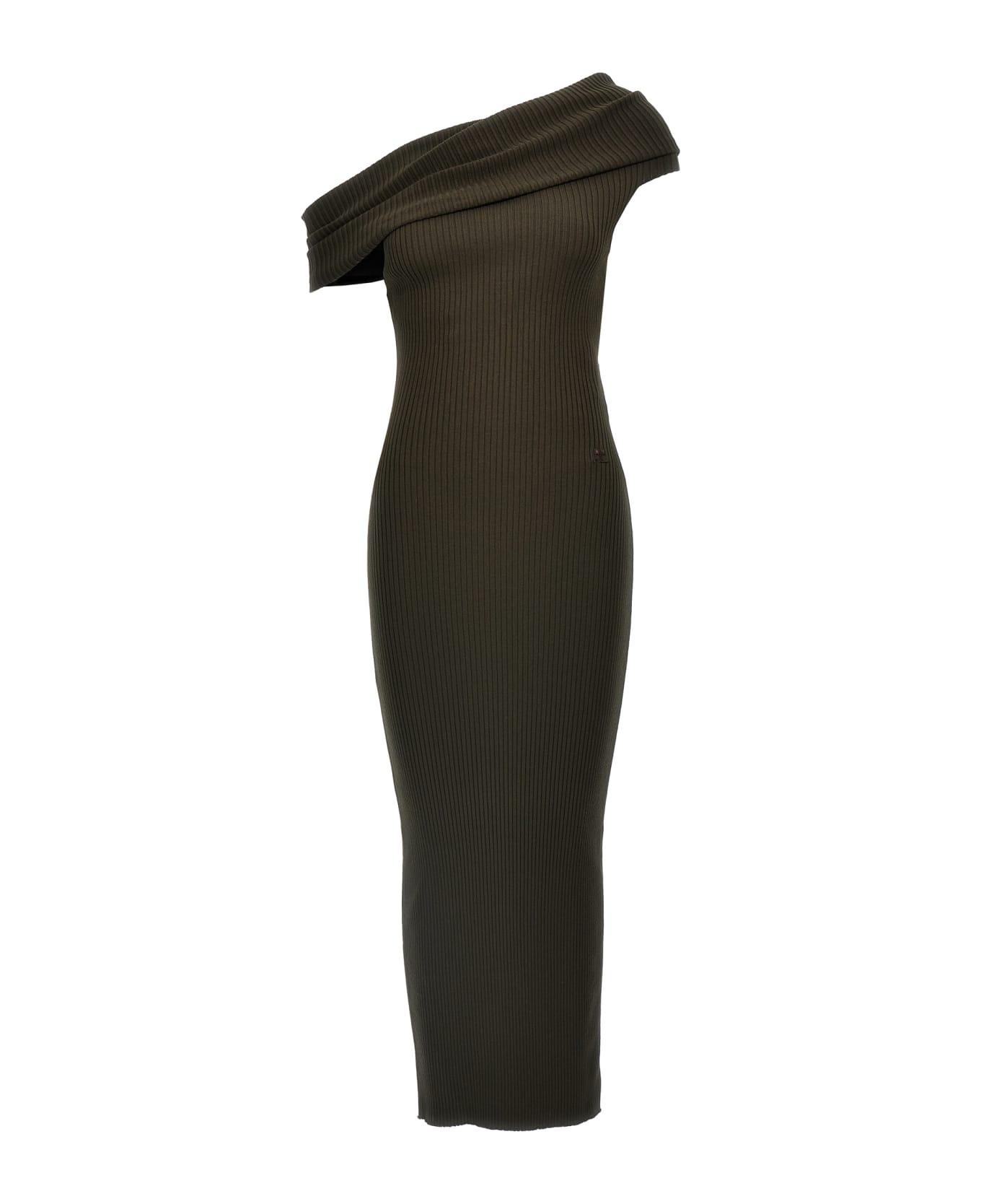 【送料&関税込】CourrA¨ges twist Rib Knit Long Dress Courrèges 'twist Rib Knit Long' Dress | italist