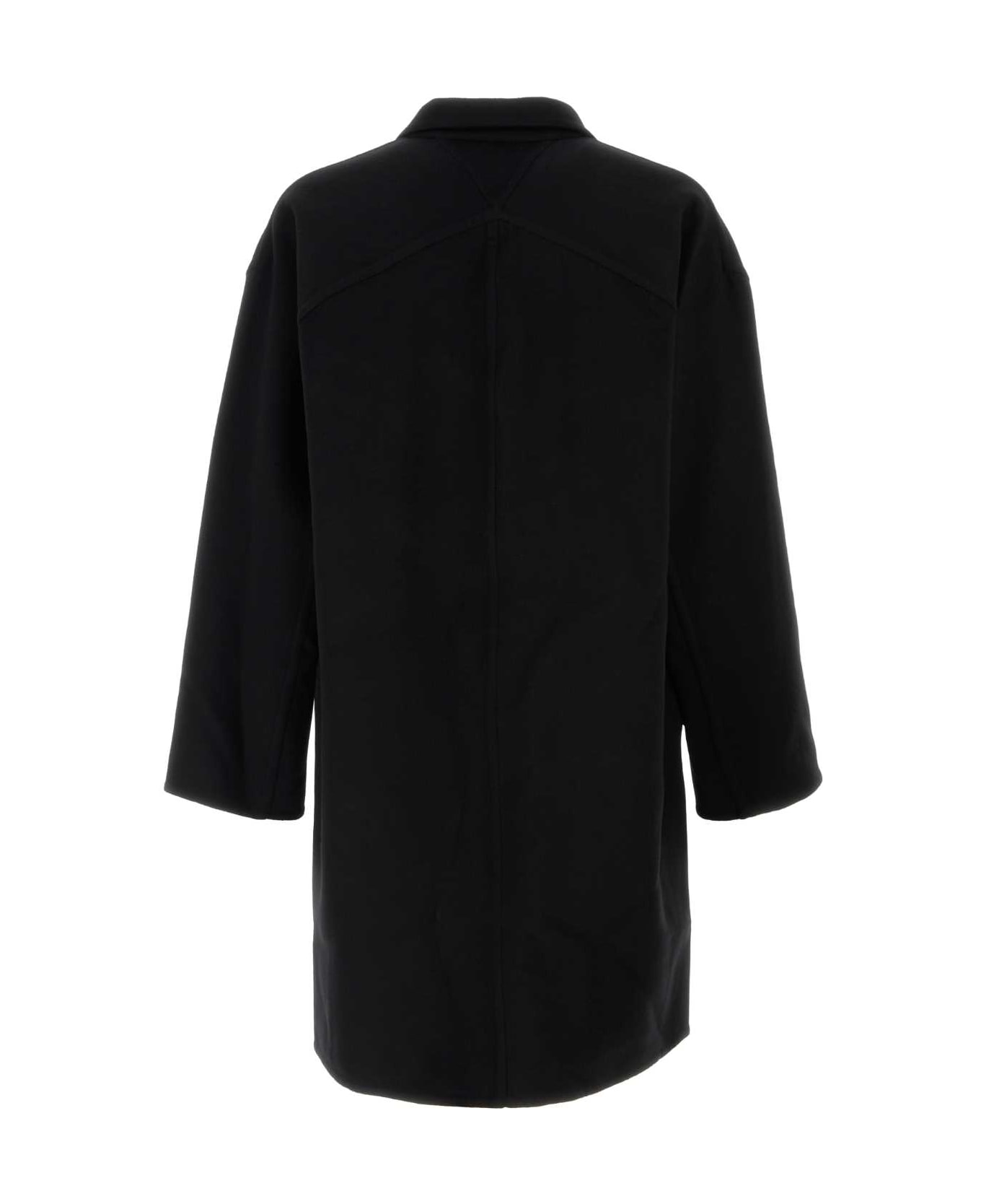 Bottega Veneta Black Wool Coat - BLACK